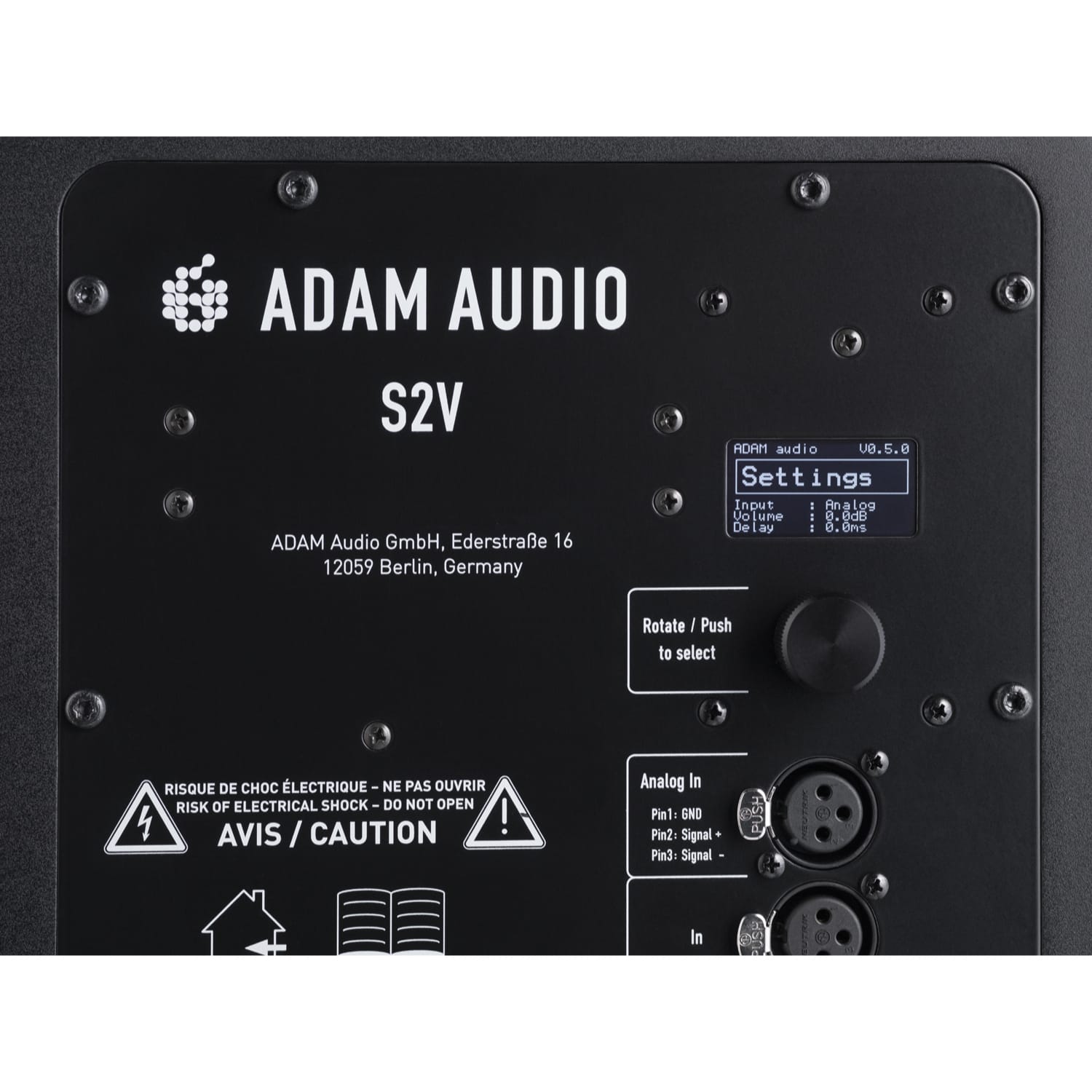 Adam Audio S2V Active Two-Way 7" Nearfield Studio Monitor (Vertical, Single)