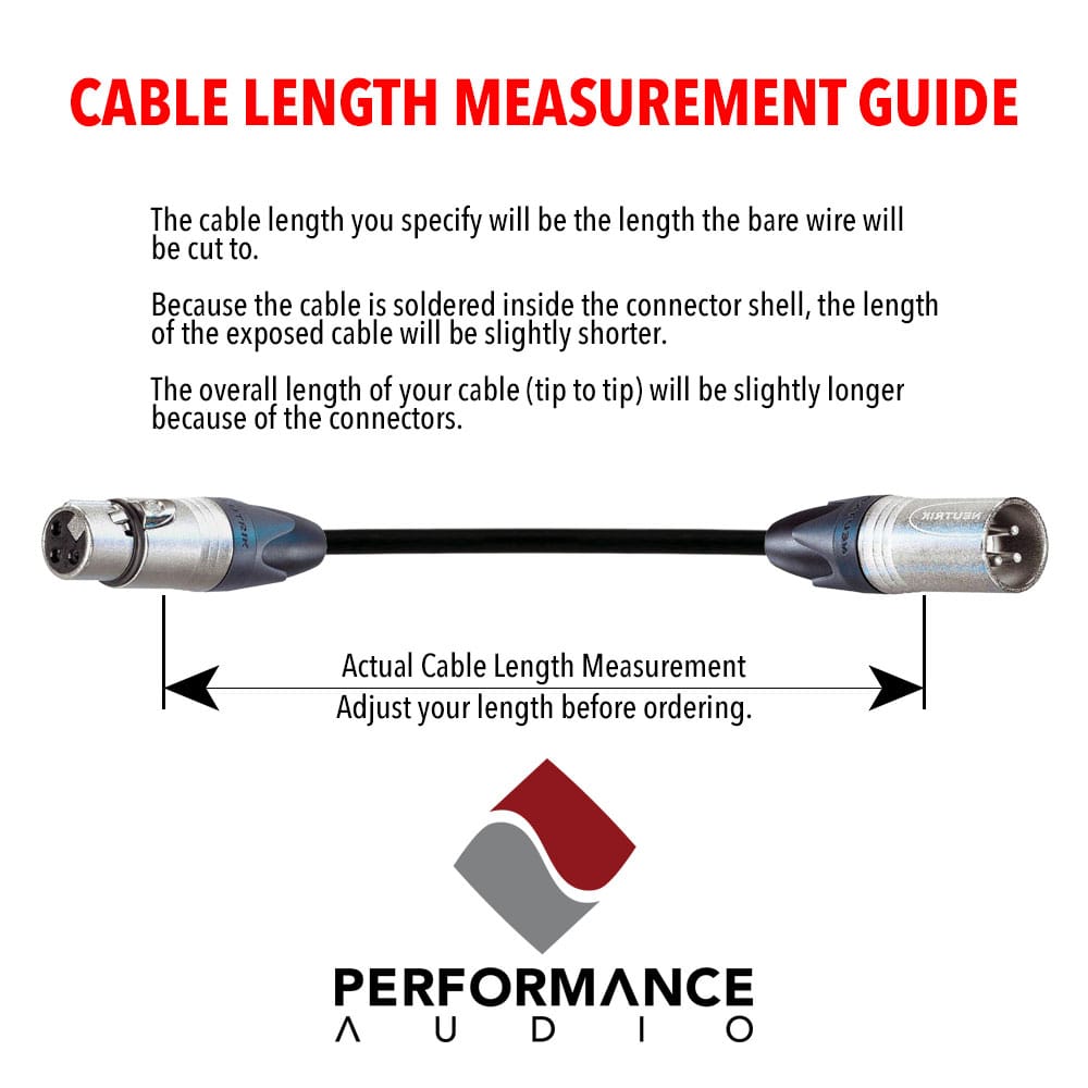 Custom Cables 1/4" TS Instrument Cable Made from Canare GS-6 & Neutrik Connectors