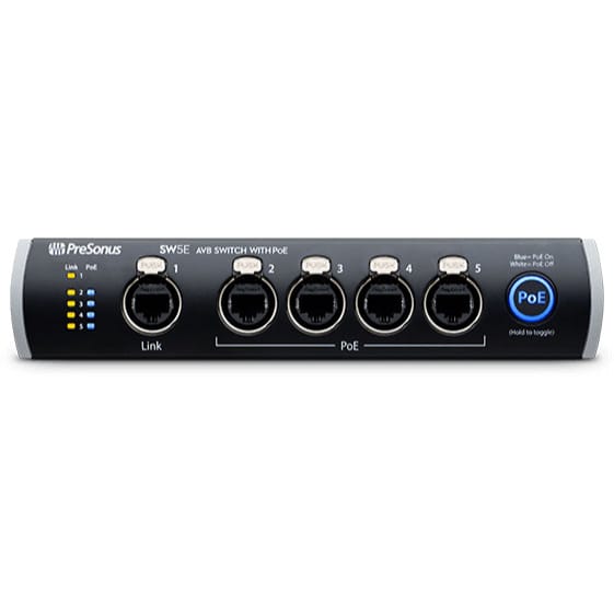 PreSonus SW5E AVB Switch with POE