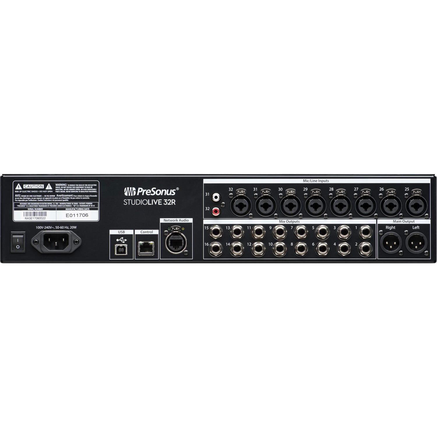 PreSonus StudioLive 32R Rack-Mount Digital Mixer