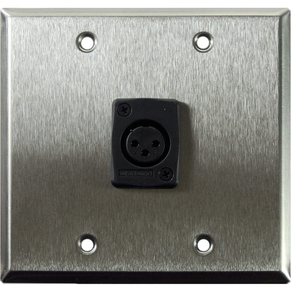 Whirlwind WP2/1FW Wallplate for 1 Whirlwind WC3F Female XLR