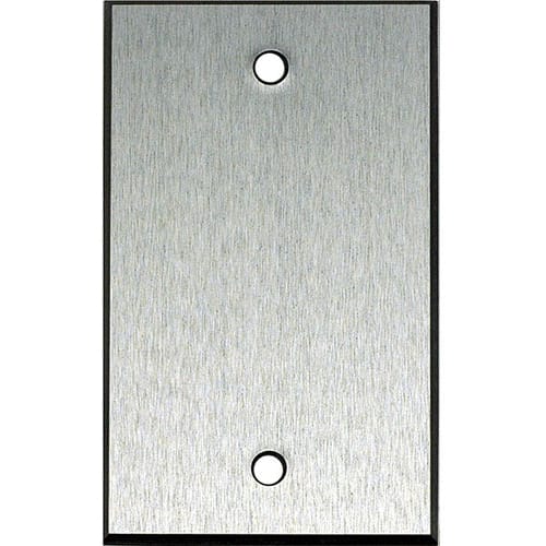 Whirlwind WPX1/0H Wallplate, .125 Clear Anodized Aluminum