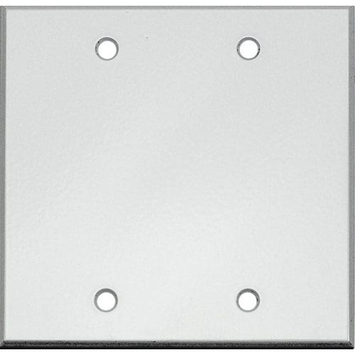 Whirlwind WPX2WH/0H Wallplate .125 Semi-Gloss White