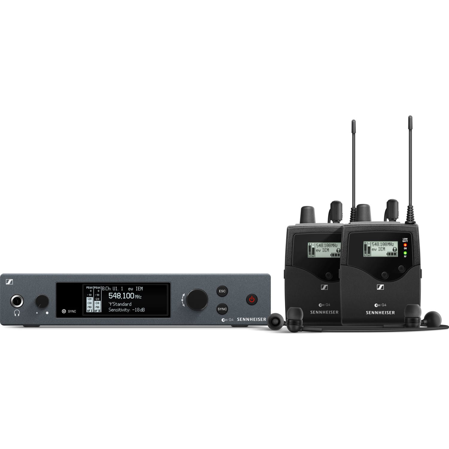 Sennheiser ew IEM G4-Twin Wireless Monitor System (G: 566-608 MHz)