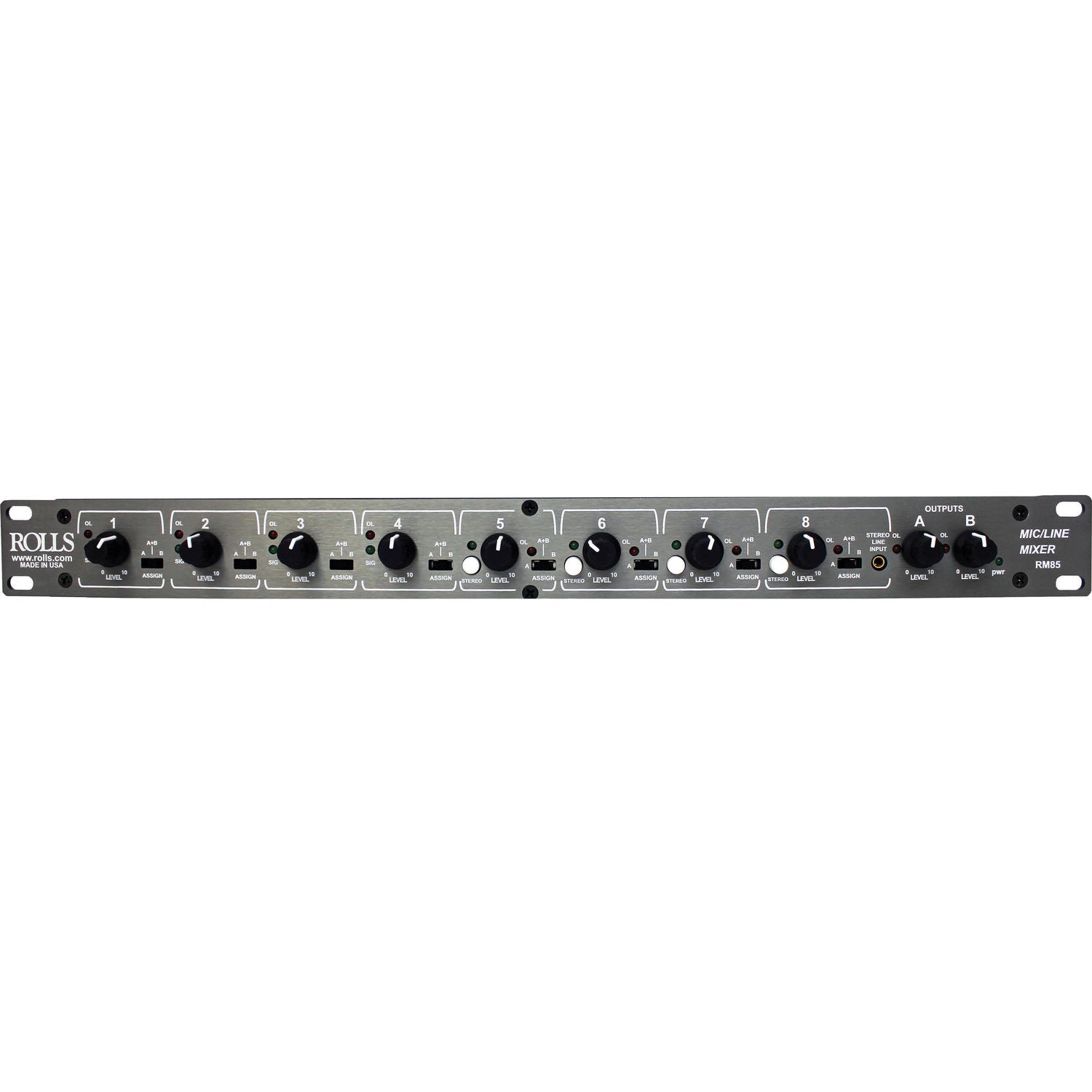 Rolls RM85 Two Zone Mic/Line Mixer