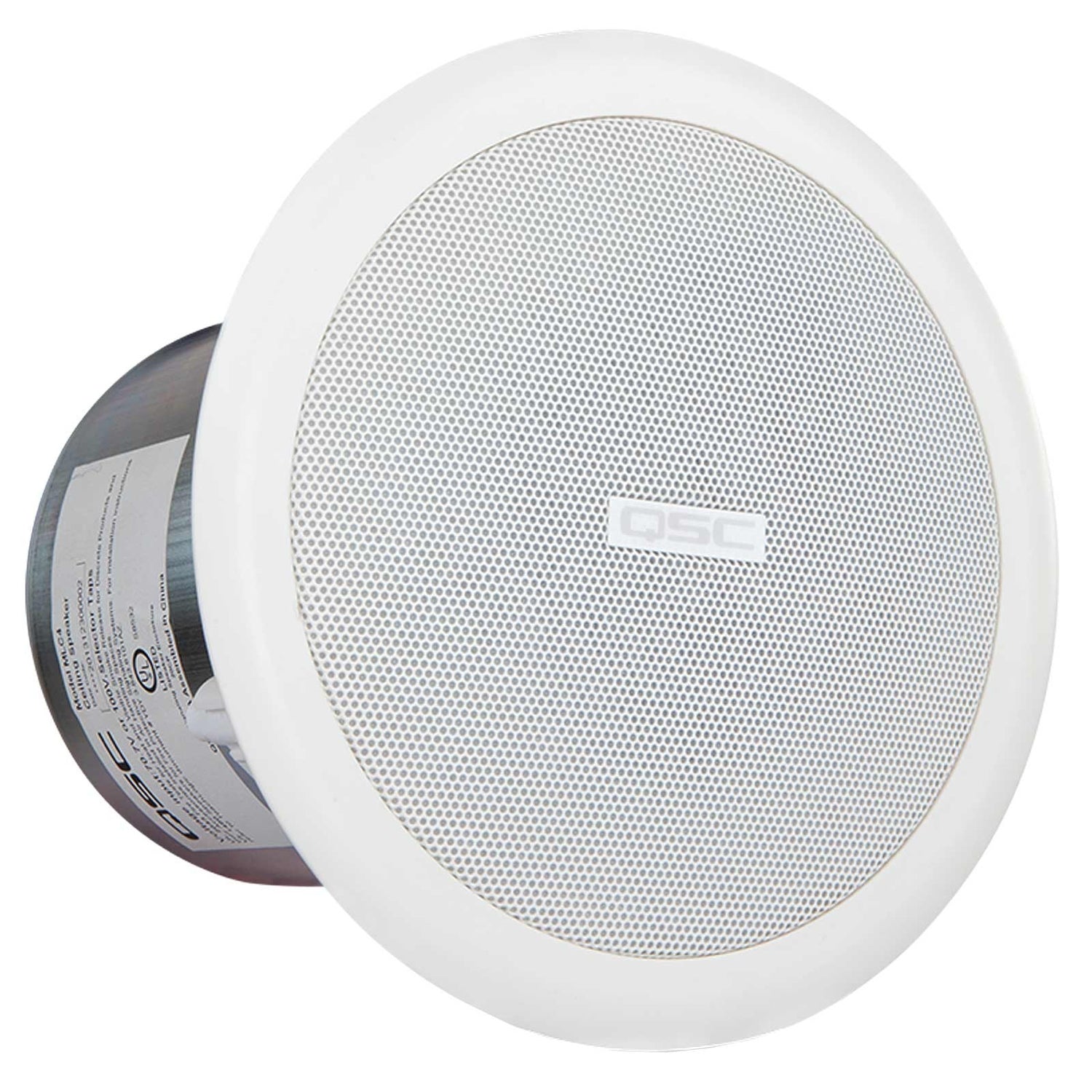 QSC AC-C4T AcousticCoverage 4.5" Full-Range Ceiling Loudspeaker (Each, White)