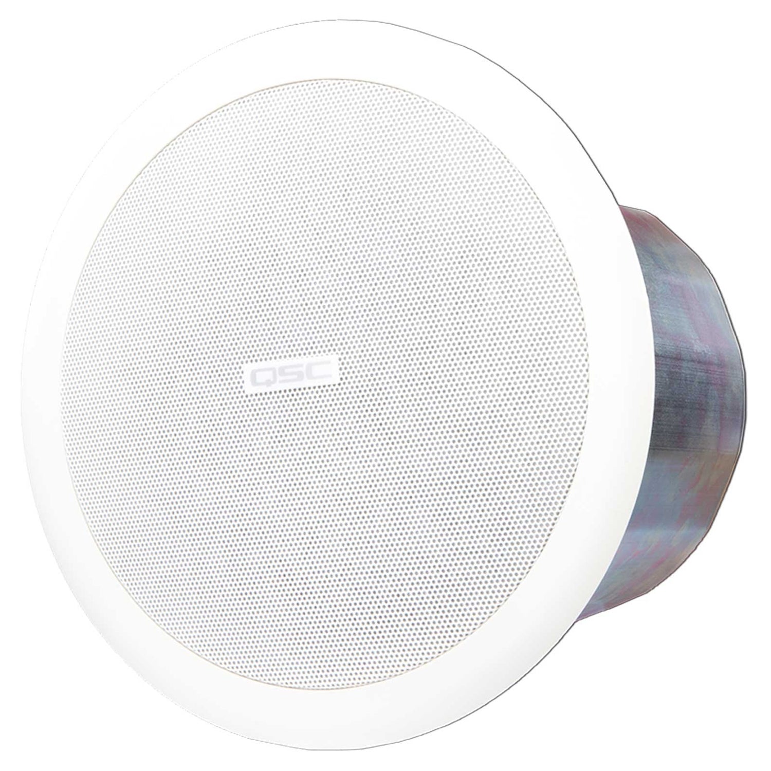 QSC AC-C6T AcousticCoverage 6.5" Two-Way Ceiling Loudspeaker (Each, White)