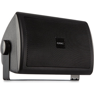 QSC AC-S4T-BK 4.5" 2-Way AcousticCoverage Loudspeakers (Each, Black)