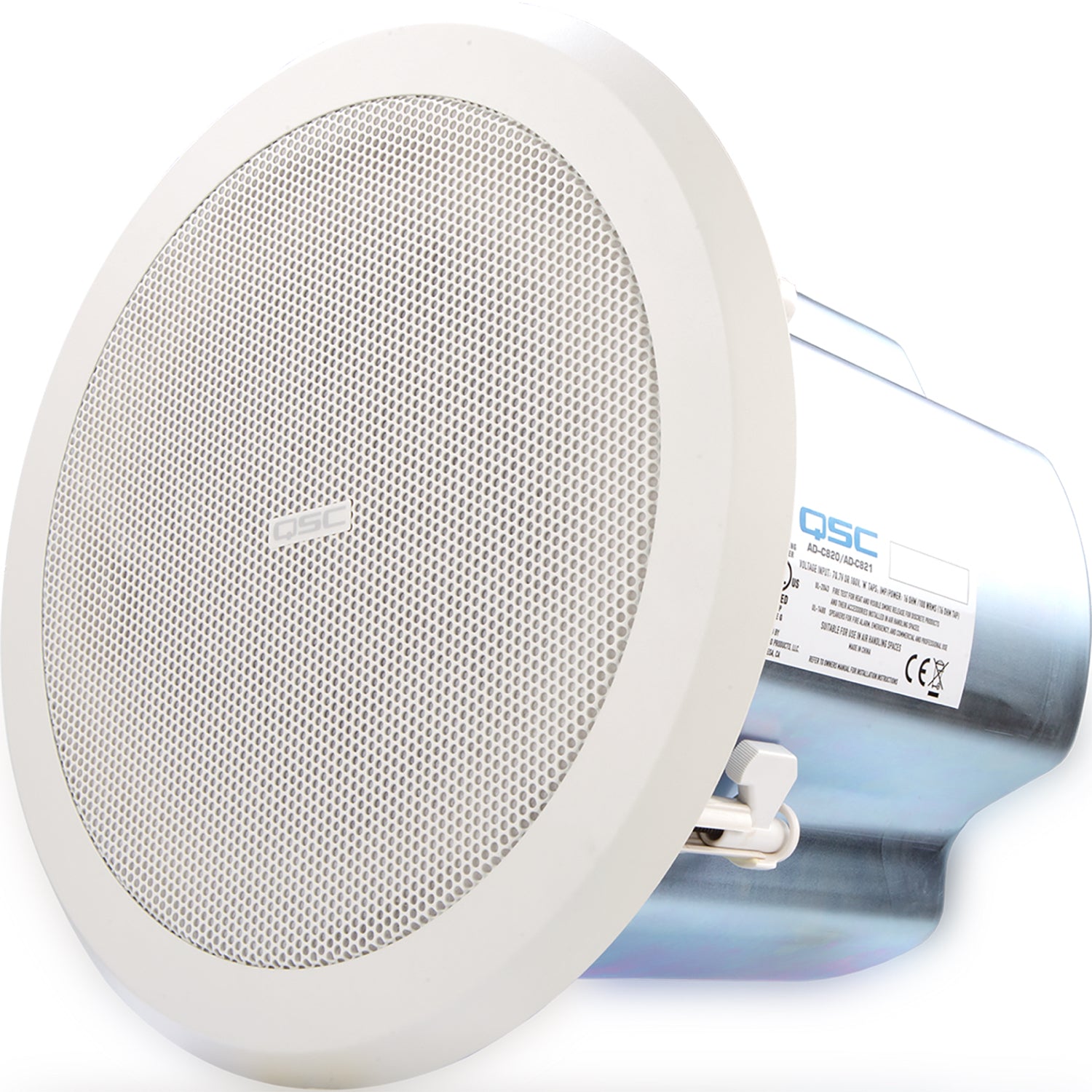 QSC AD-C821R AcousticDesign 8" High-Power Blind Mount Ceiling Loudspeaker (Round Grille)