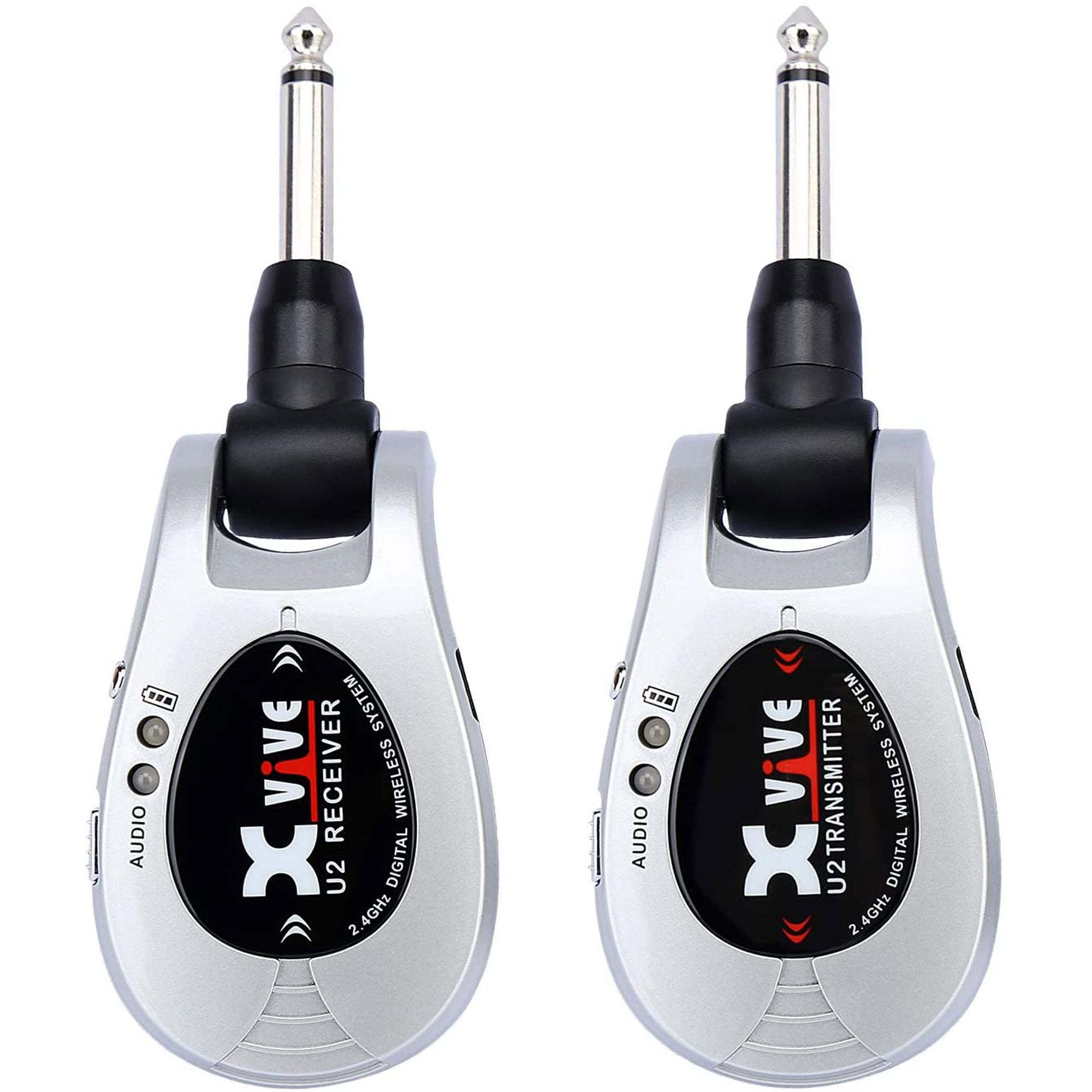 Xvive Audio U2 Digital Wireless System for Electric Guitars (Silver, 2.4 GHz)