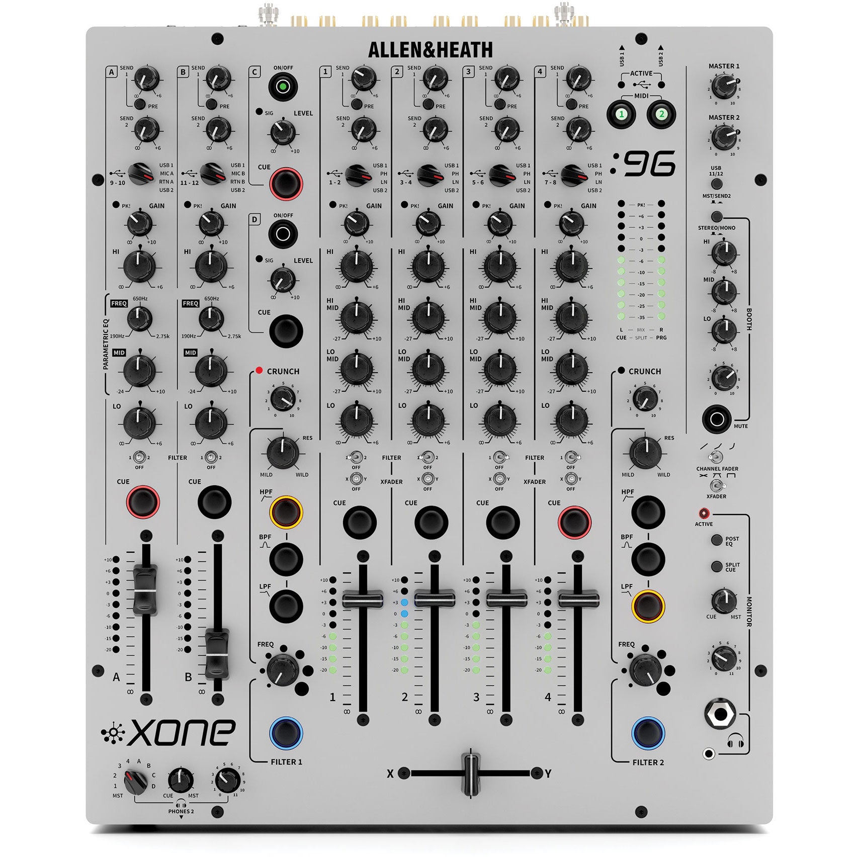 Allen & Heath Xone:96 Professional 6-Channel Analog DJ Mixer