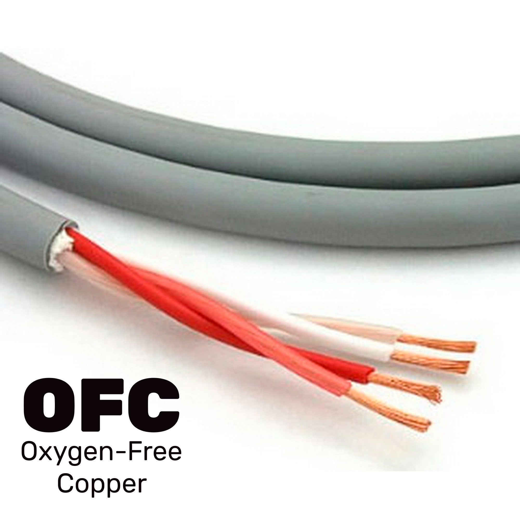 Canare 4S11G OFC Oxygen-Free Copper Star Quad Speaker Cable, 14AWG (Grey, By the Foot)