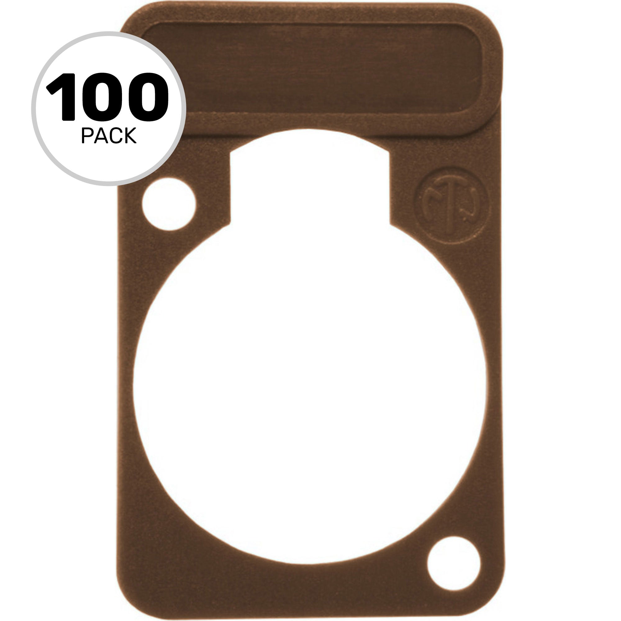 Neutrik DSS Lettering Plate (Brown, 100 Pack)