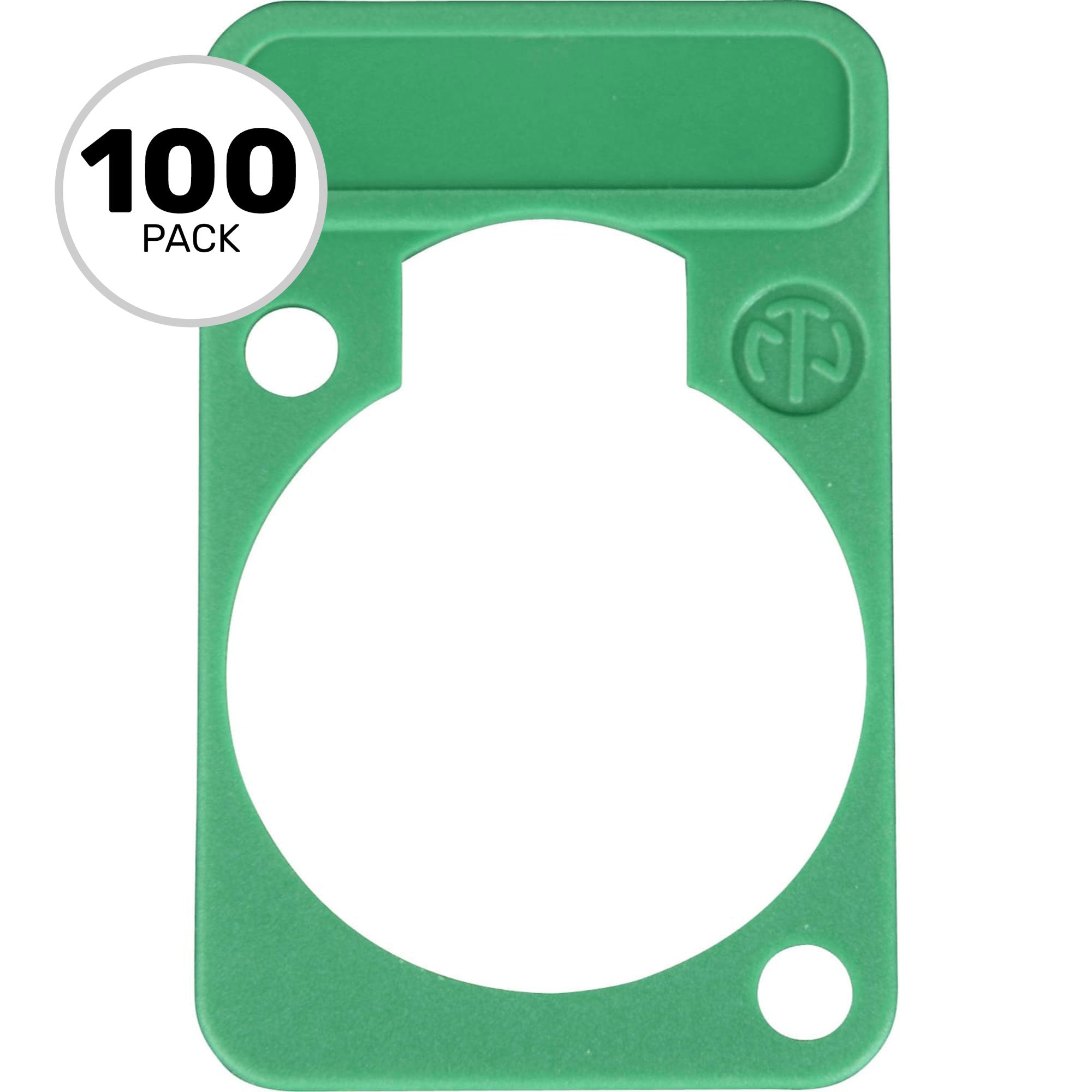 Neutrik DSS Lettering Plate (Green, 100 Pack)