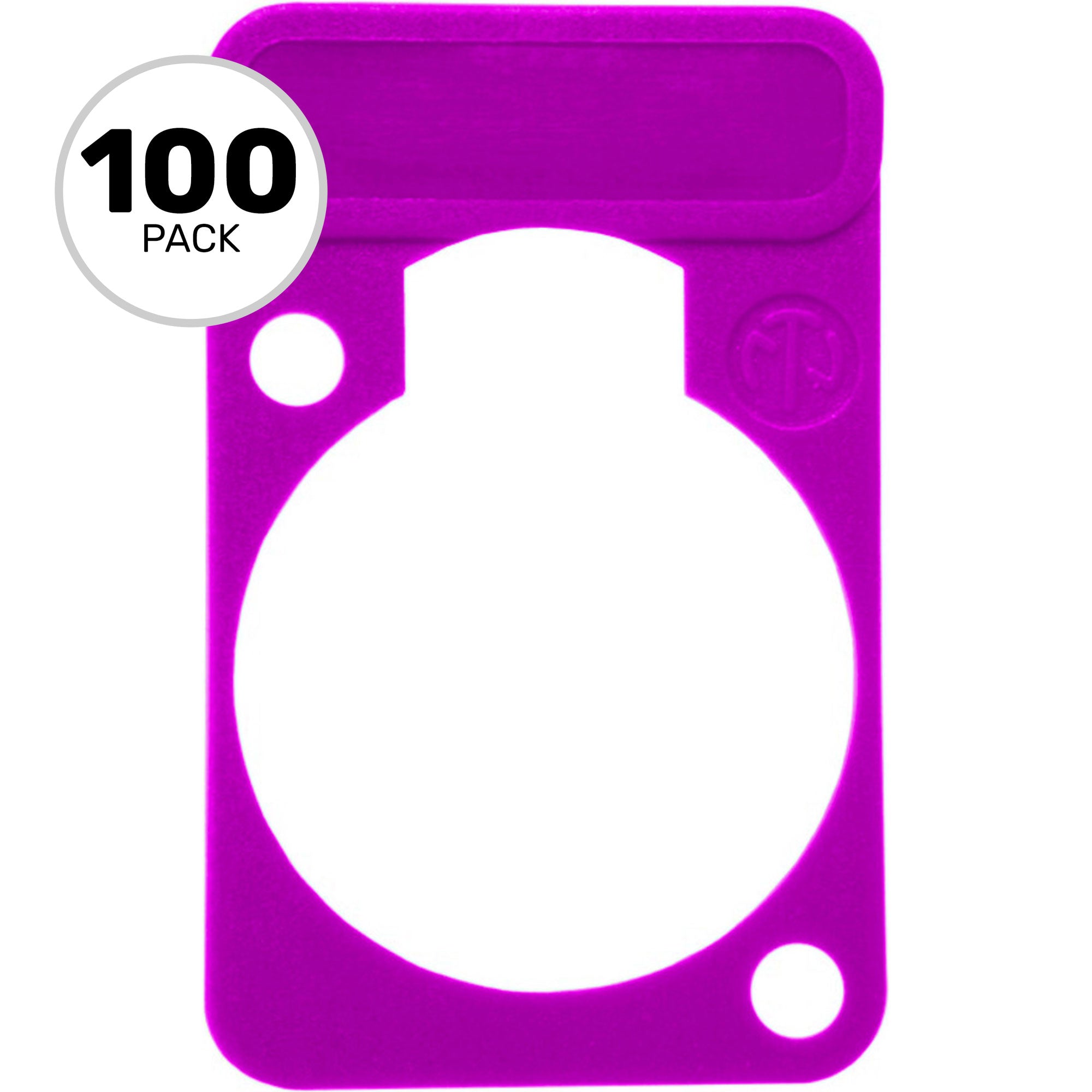 Neutrik DSS Lettering Plate (Purple, 100 Pack)