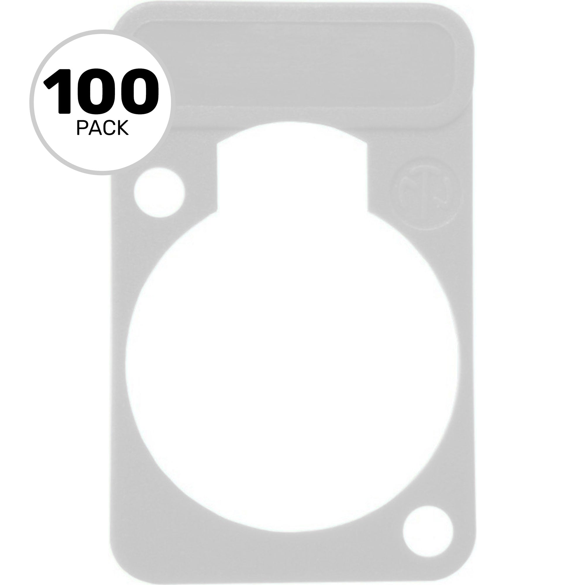 Neutrik DSS Lettering Plate (White, 100 Pack)