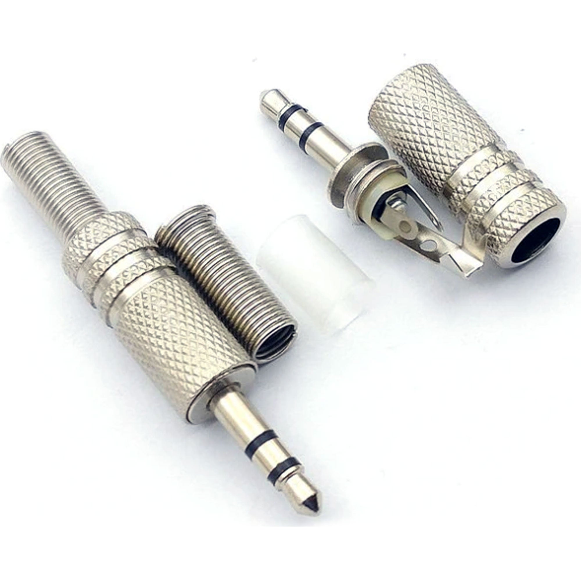 Performance Audio In-Line 3.5mm (1/8") TRS Stereo Male Plug (Silver)