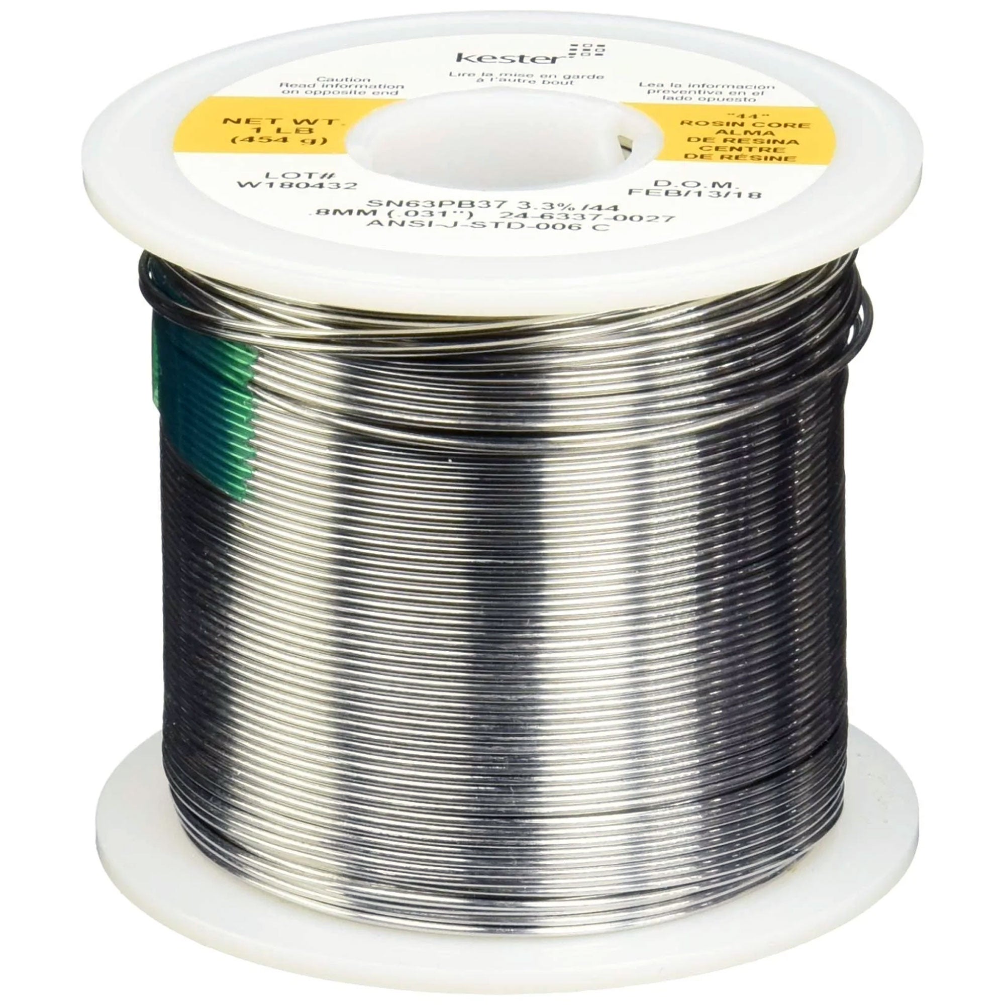 Kester 44 Rosin Core Solder 63/37 .031" 1 lb. Spool