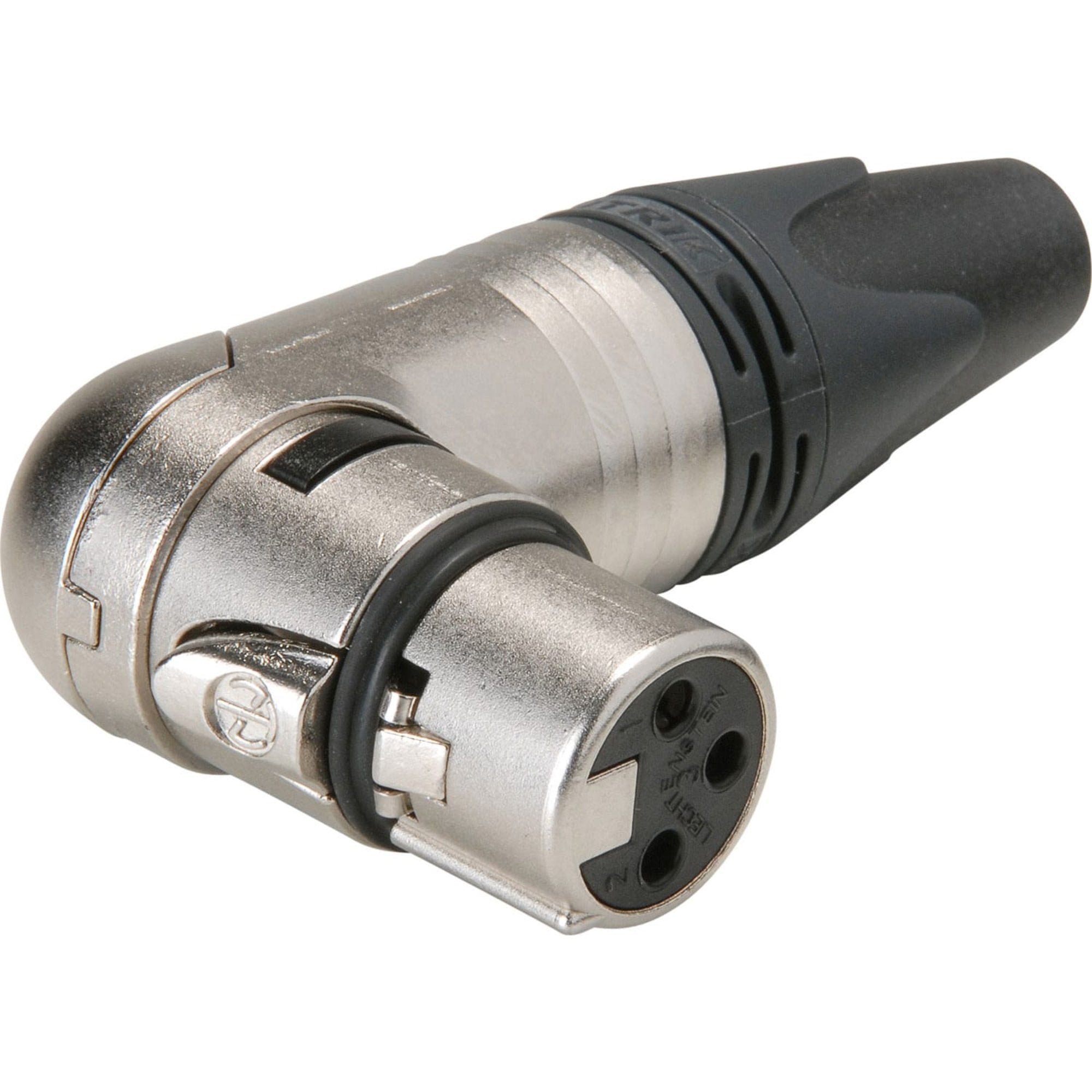 Neutrik NC3FRX Female Right Angle 3-Pin XLR Cable Connector (Nickel/Silver)