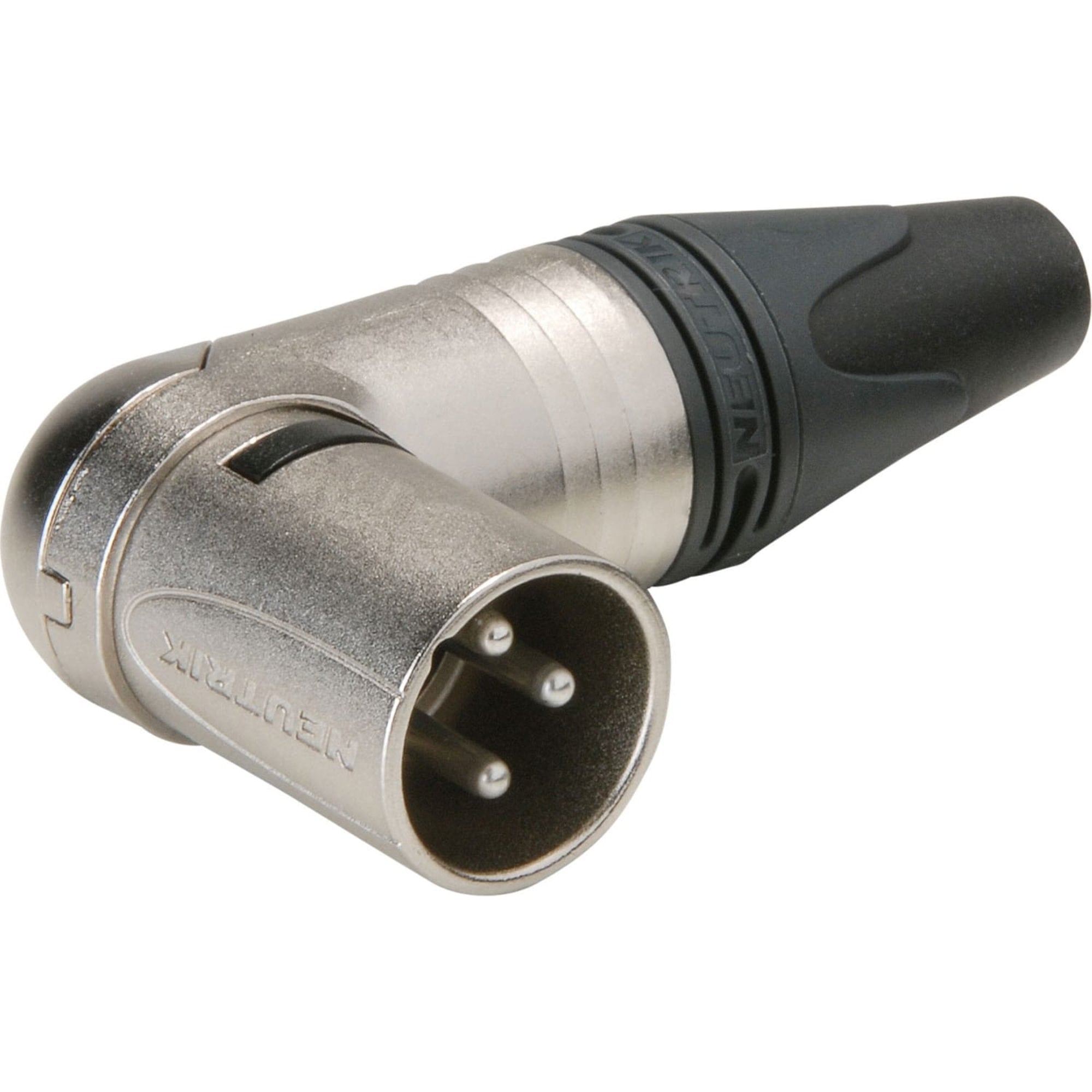 Neutrik NC3MRX Male Right Angle 3-Pin XLR Cable Connector (Nickel/Silver)