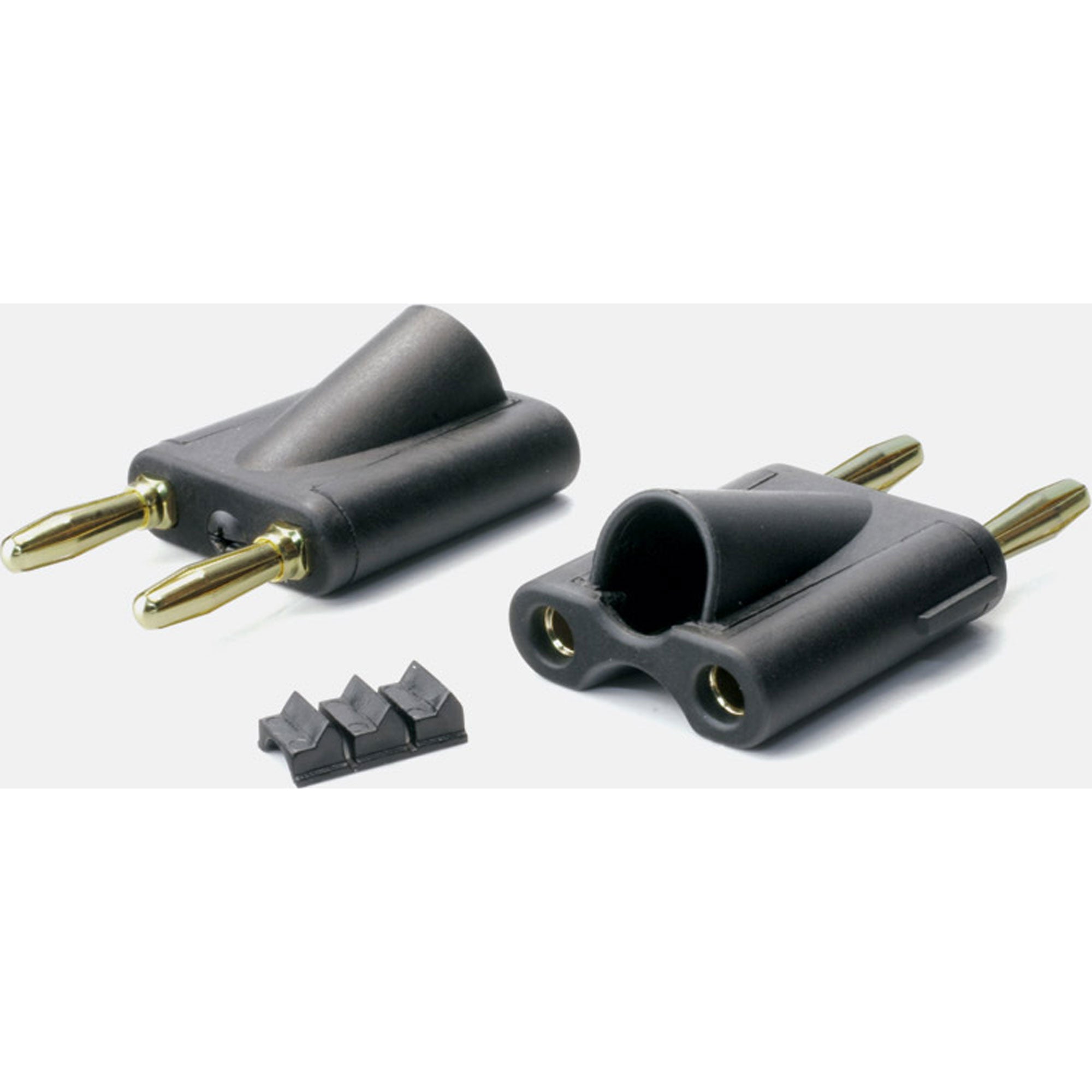 Neutrik Rean NYS508-B Dual Banana Plug (Black/Gold, Box of 50)