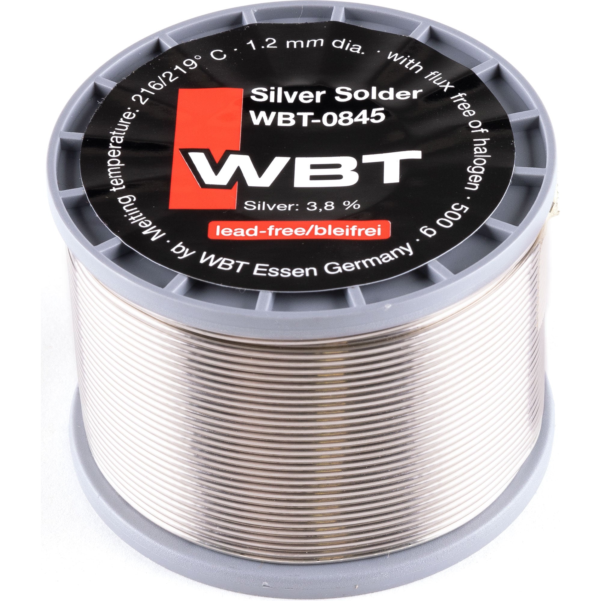 WBT 0845 Silver Solder 4% Silver Content, Lead Free, RoHS Compliant (500g)