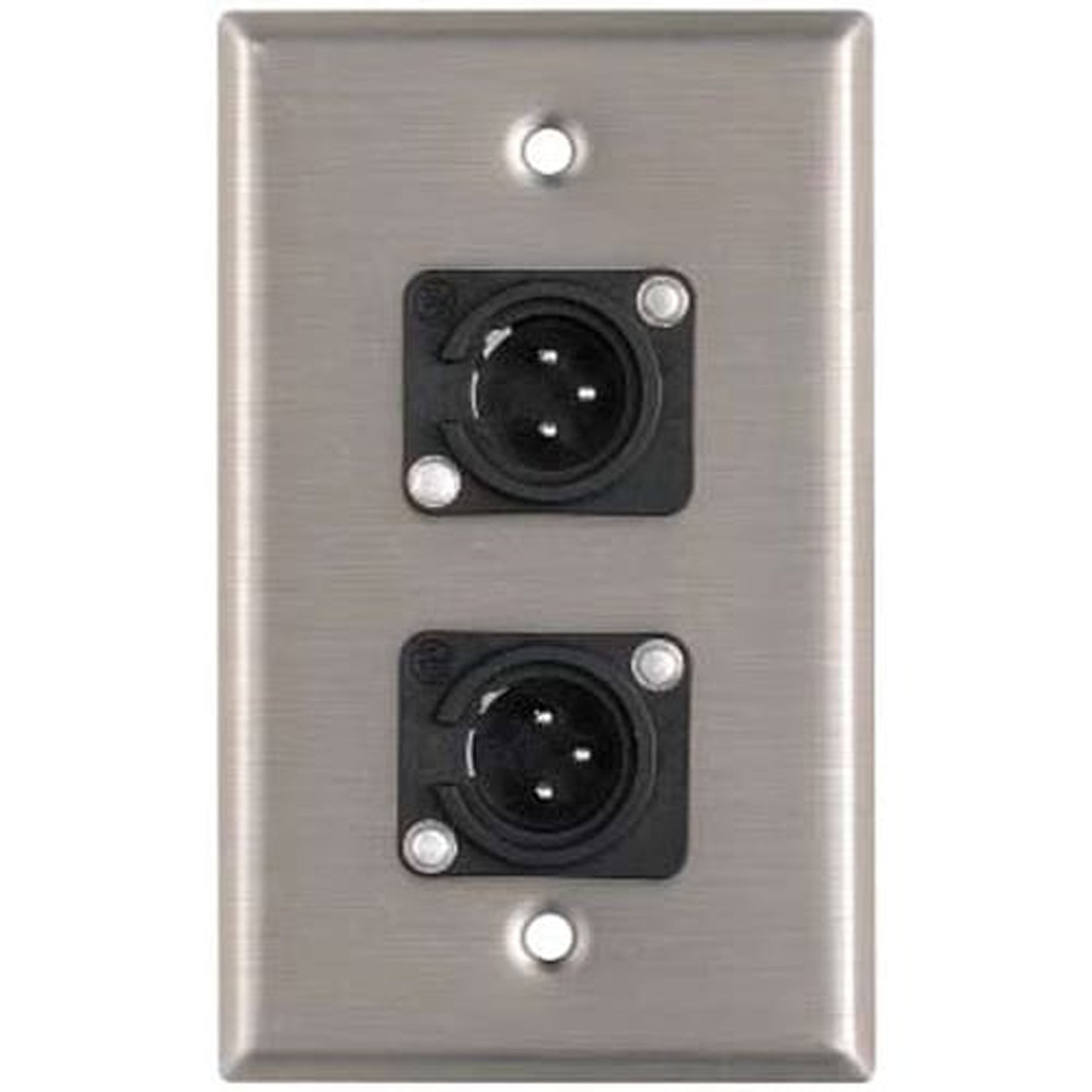 RapcoHorizon Pro Co WP1028 Dual Male XLR Wallplate