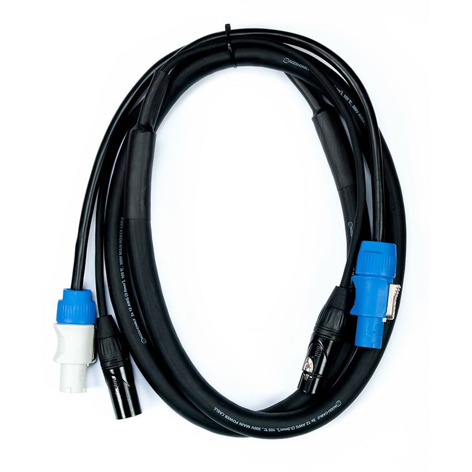 American DJ Accu-Cable AC3PPCON6 3-Pin DMX & Power Link Cable (6')