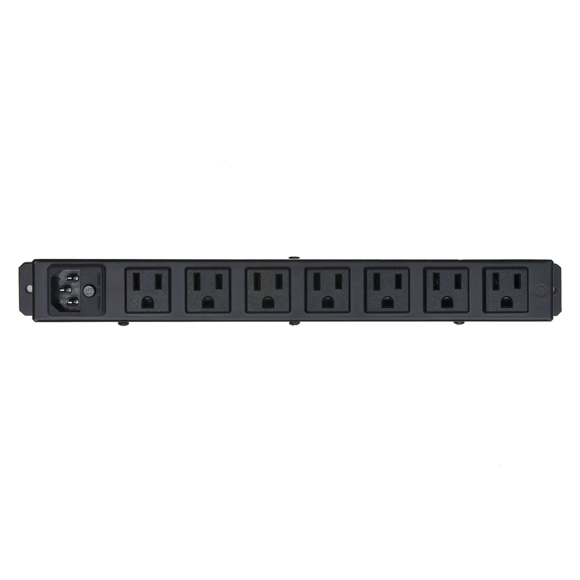 Lowell ACS-1507 15A Power Strip with 7 Outlets and Detachable 6' IEC Cord