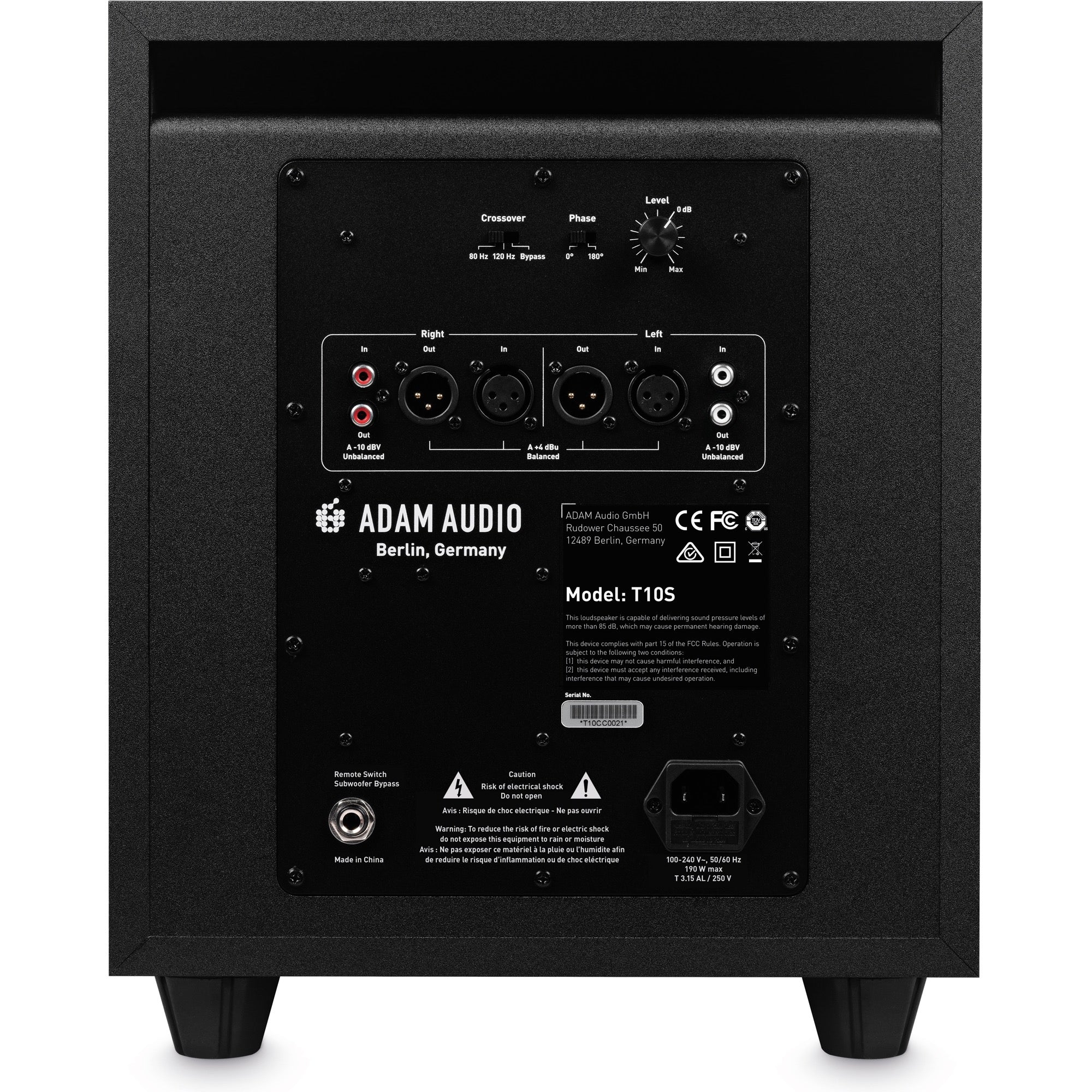 Adam Audio T10S Active 10" Studio Subwoofer