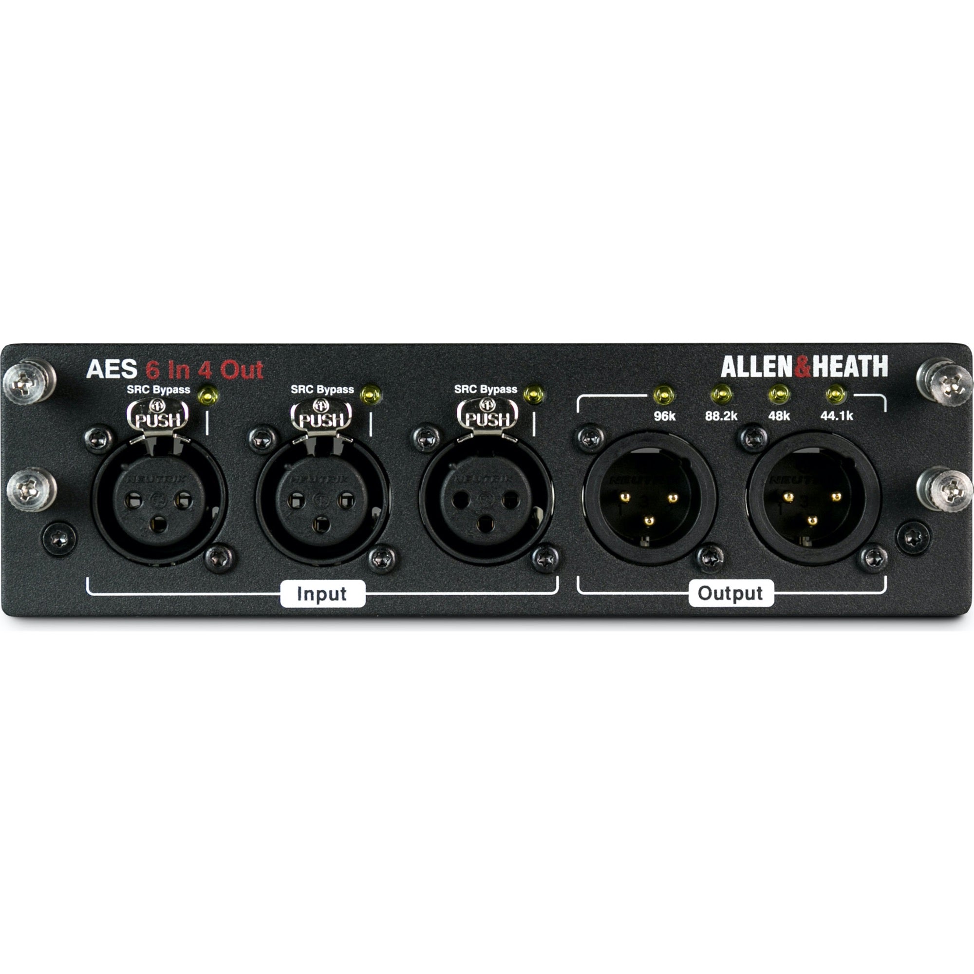 Allen & Heath M-DL-AES6I4O-A dLive/Avantis AES3 I/O Card with 6 Inputs and 4-Outputs