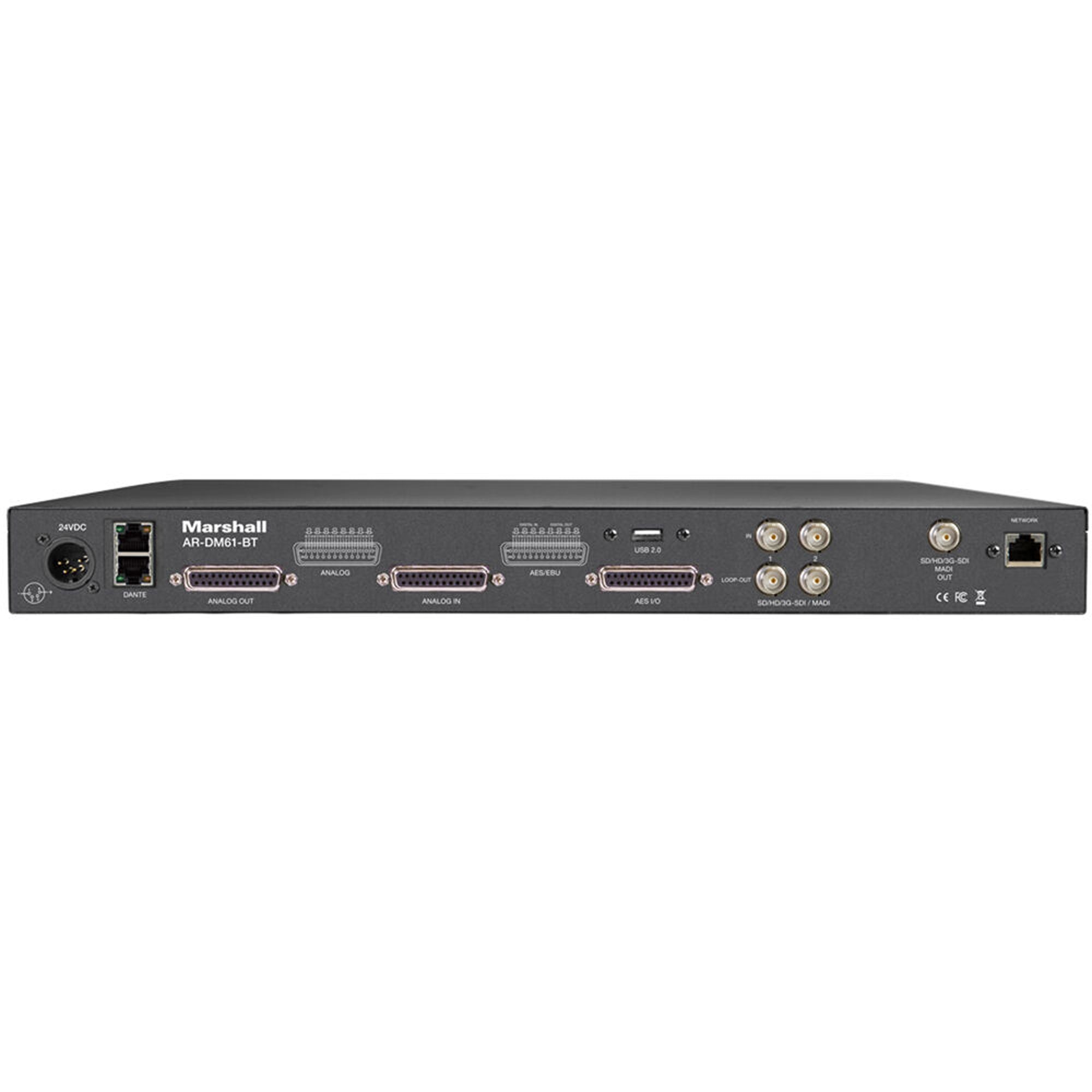 Marshall Electronics AR-DM61-BT Rackmount Multi-Channel Digital Audio Monitor