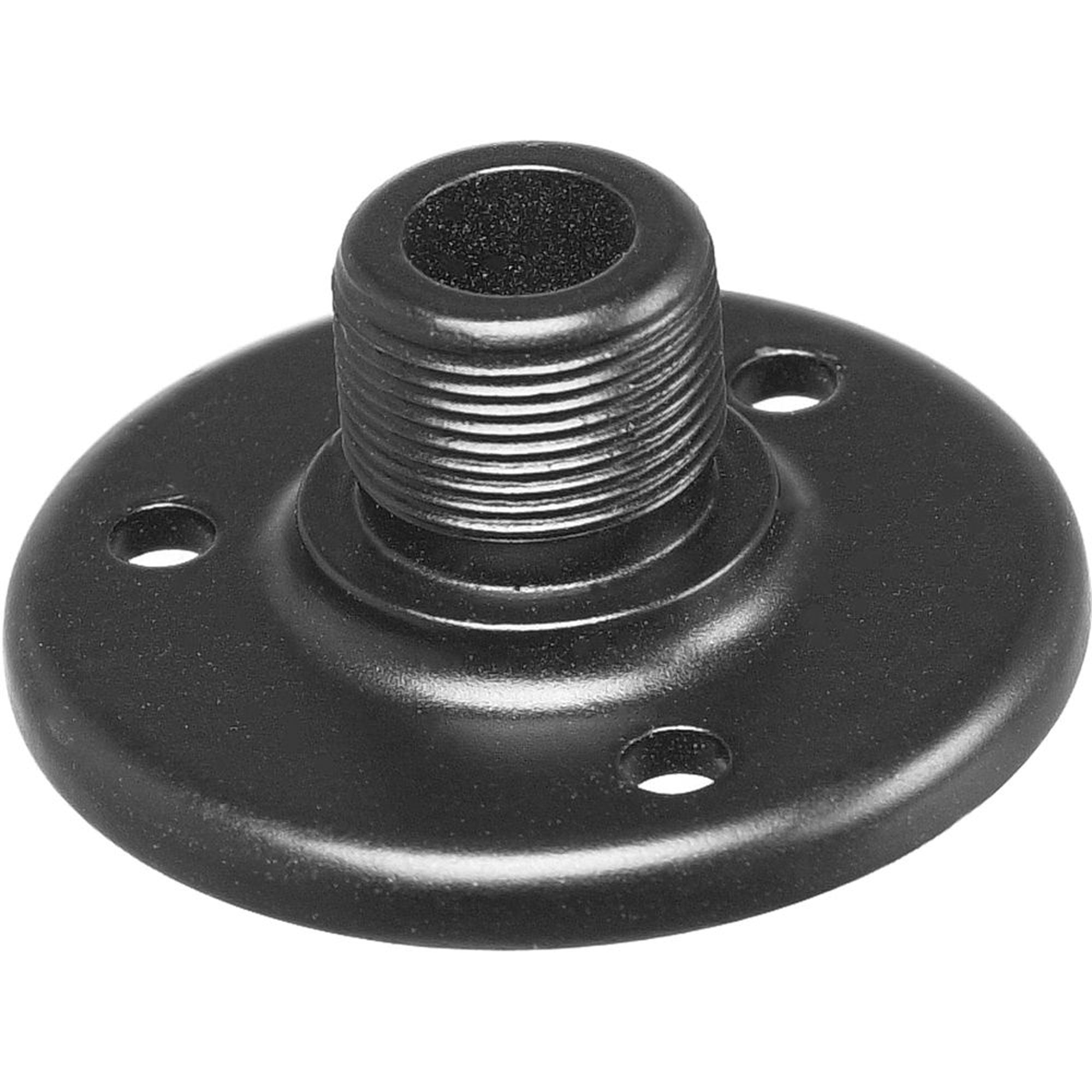 AtlasIED AD-12E Surface Mount Male Mic Stand Flange (Black)