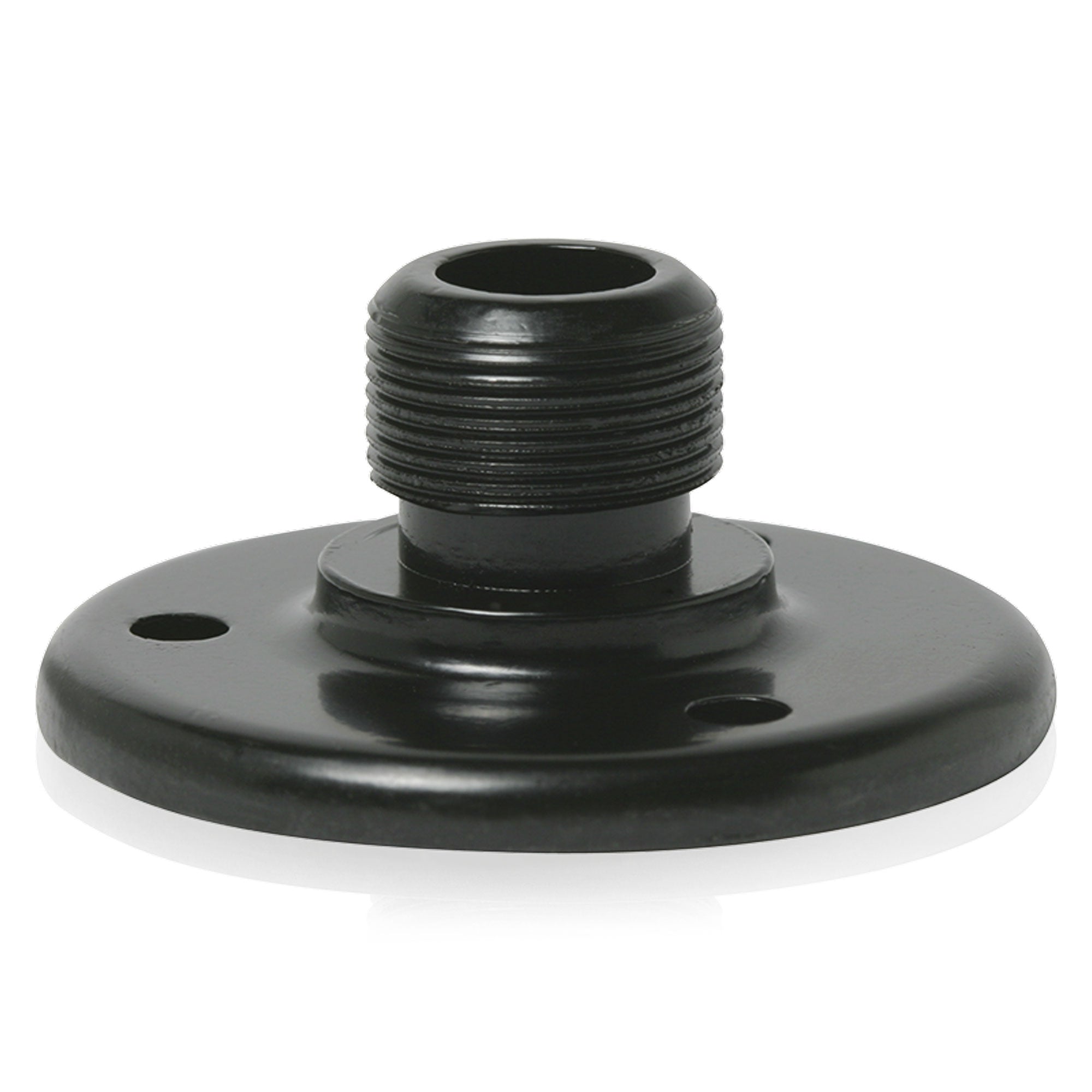 AtlasIED AD-12E Surface Mount Male Mic Stand Flange (Black)