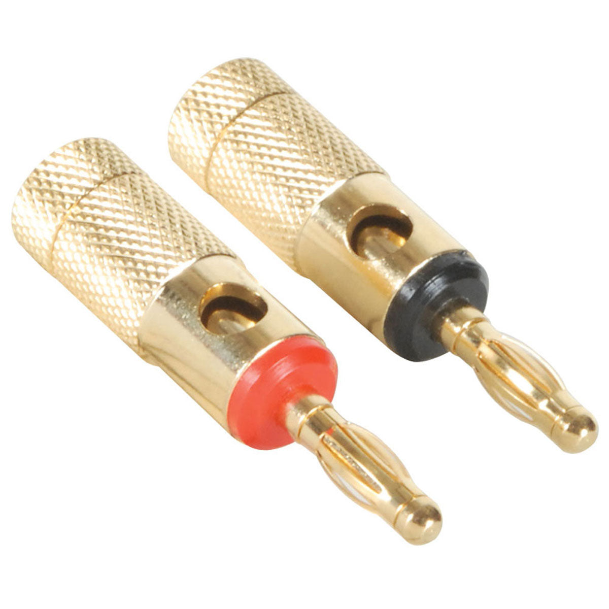 Performance Audio Single Gold Banana Plug Pair (Black & Red)