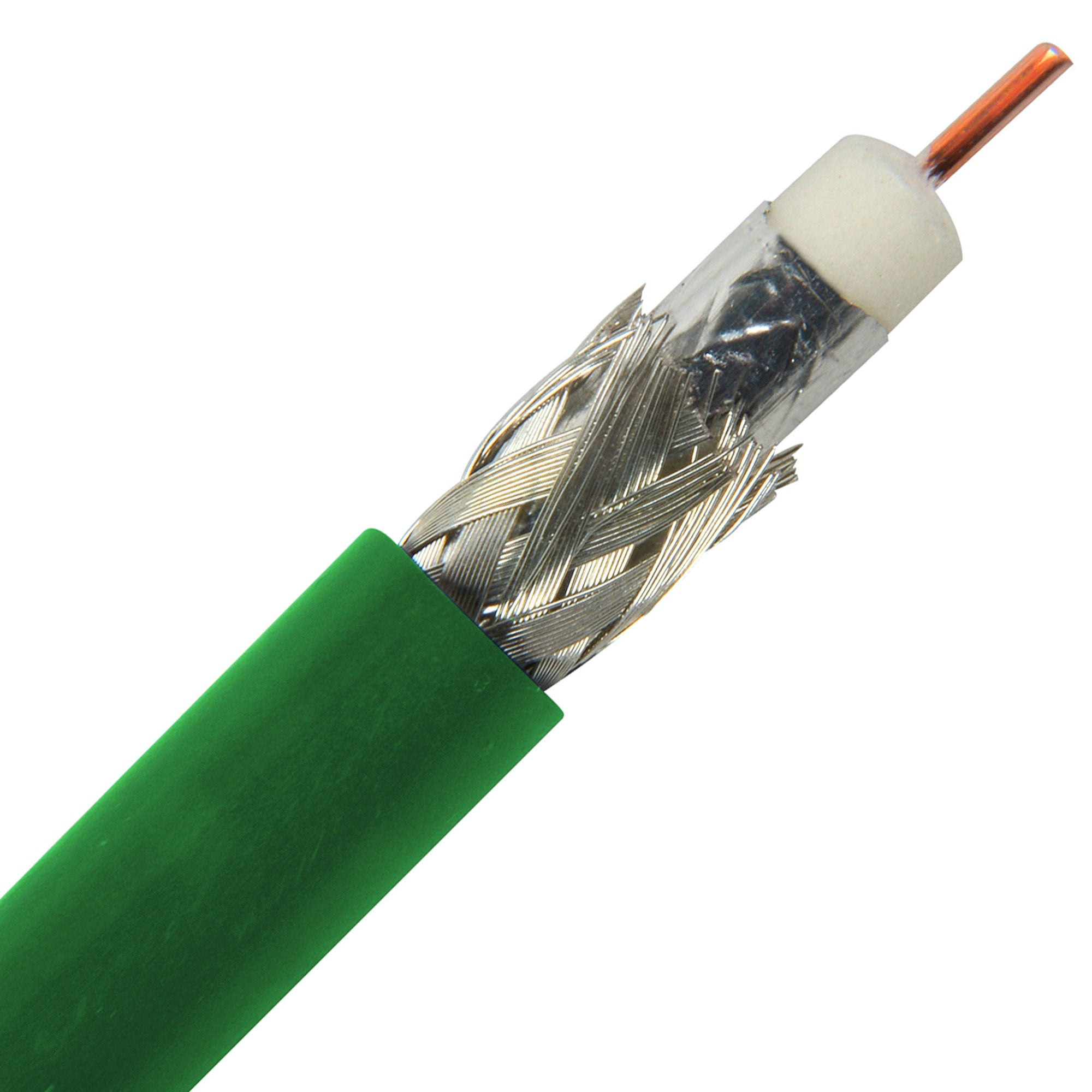 Canare L-5CFB 75 Ohm 3G-SDI / HD-SDI Digital Video Coaxial Cable RG-6 Type (Green, 656'/200m)