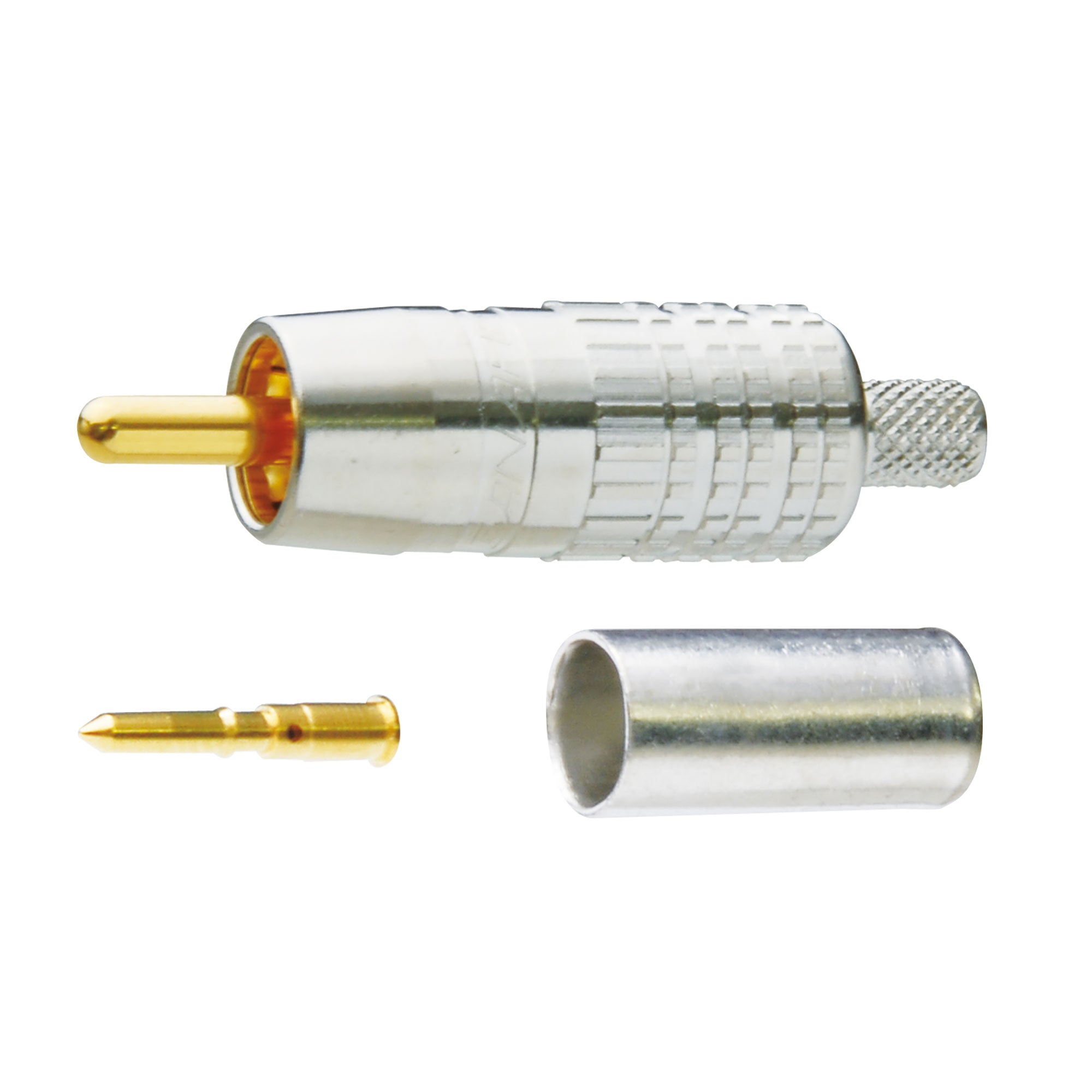 Canare RCAP-C25HD 75 Ohm RCA Crimp Plug Connector for L-2.5CHD (100 Pack)