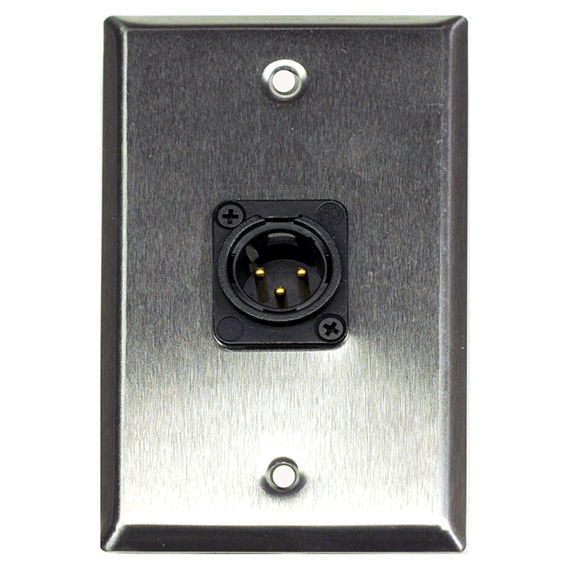 Custom Wall Plates 1-Gang 1-Hole Steel Wall Plate Assembled with Professional Connectors