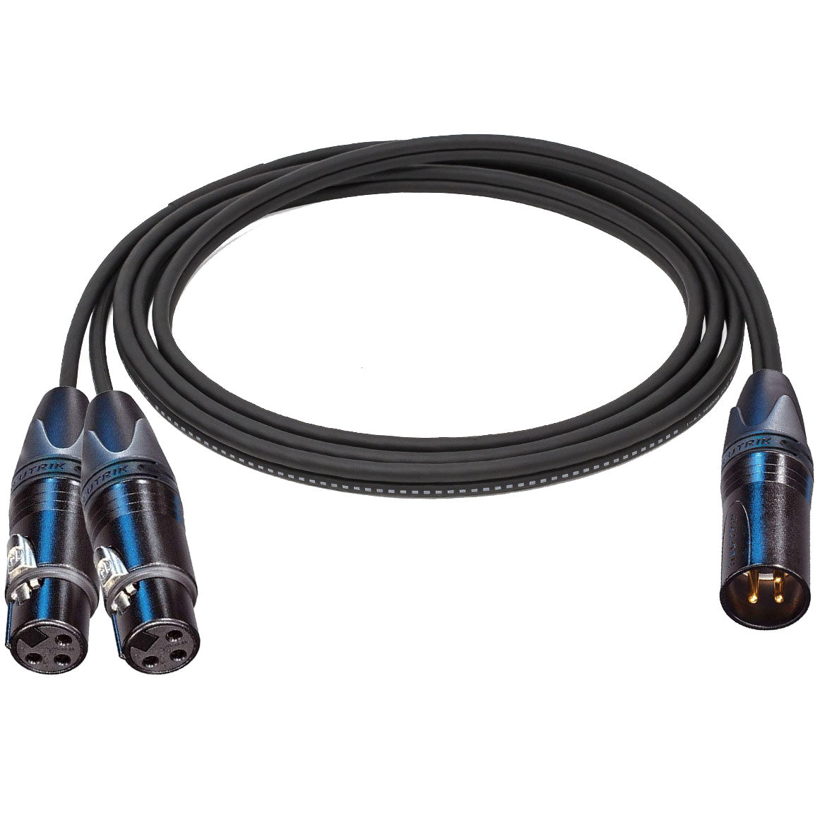 Custom Cables Balanced Y-Cable Splitter/Combiner Made from Mogami W3106 & Neutrik Connectors