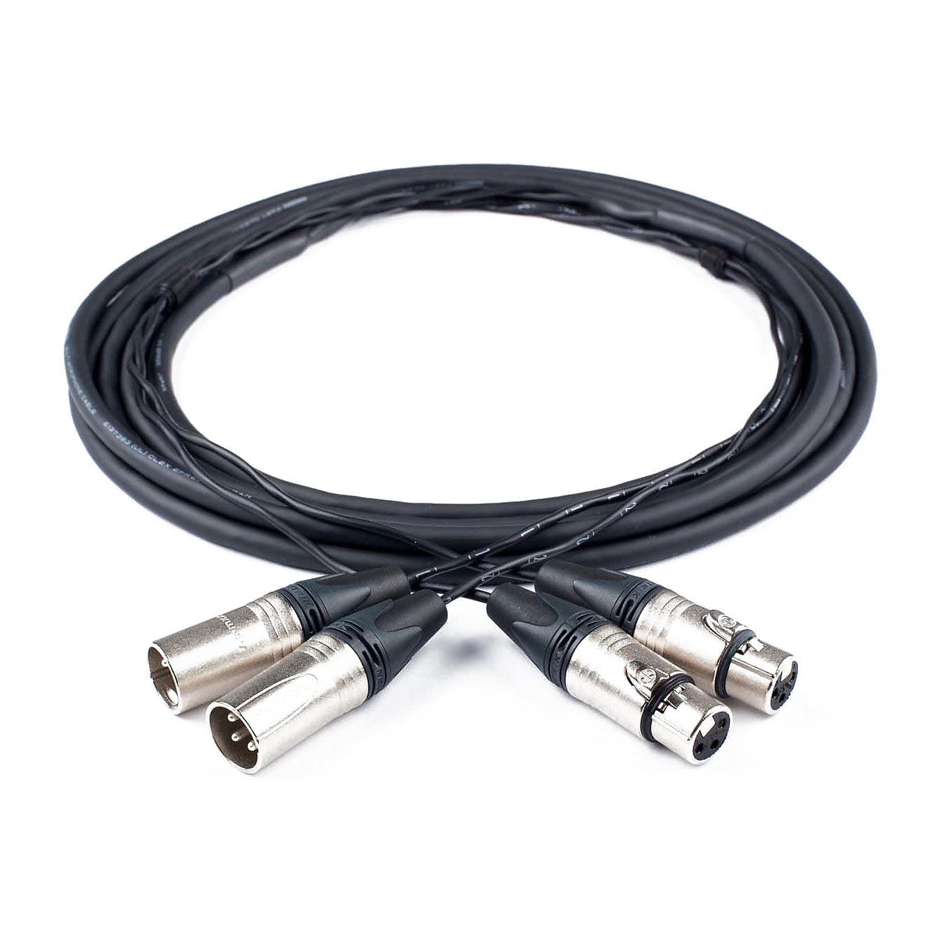 Custom Cables 2-Channel Audio Snake Made from Mogami W2930 & Neutrik Connectors (Config per Side)