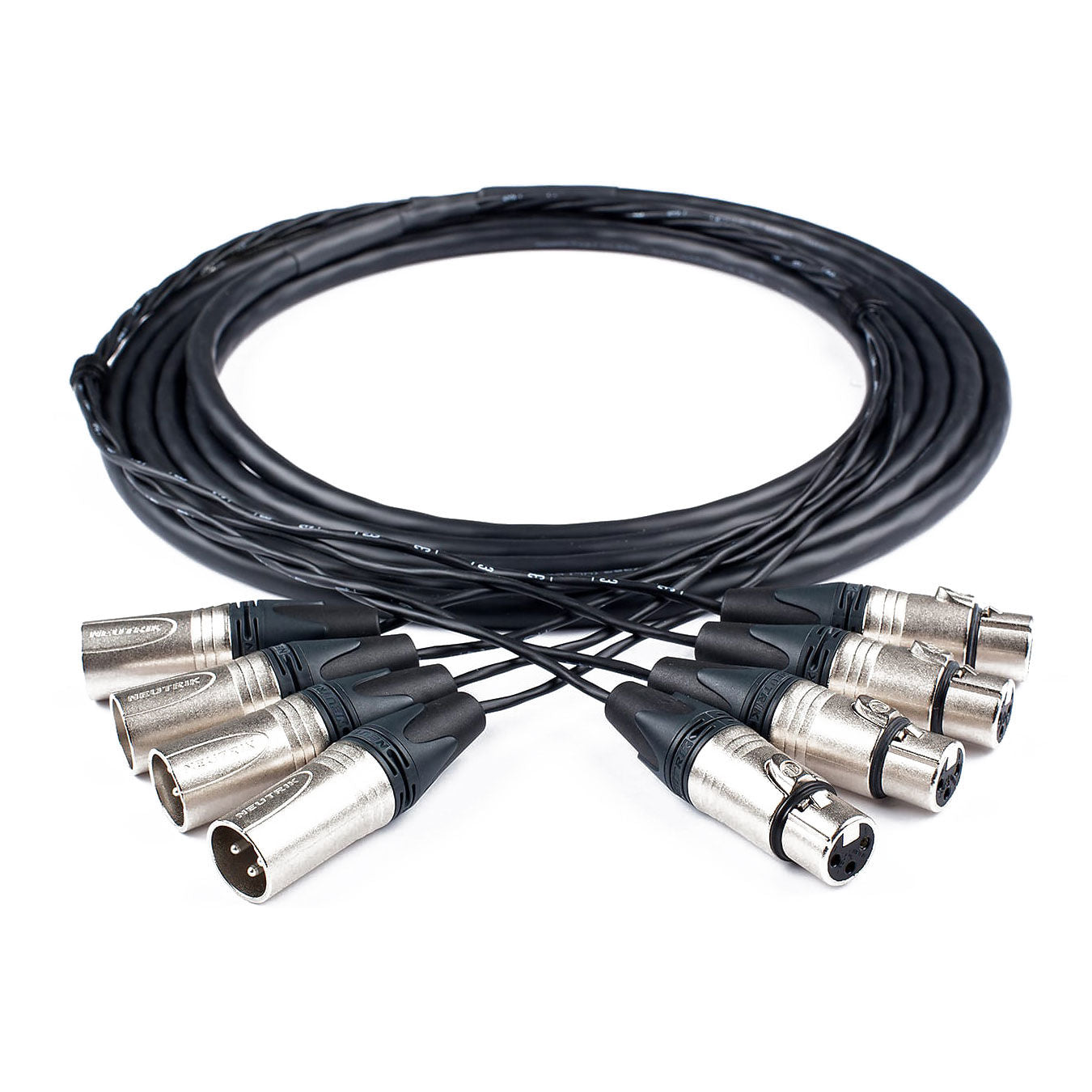 Custom Cables 4-Channel AES/EBU Digital Audio Snake Made from Mogami W3161 & Pro Connectors