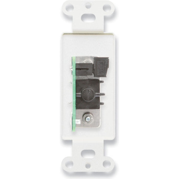 RDL D-1/4F Female 1/4" Phone Jack on Decora Plate (White)