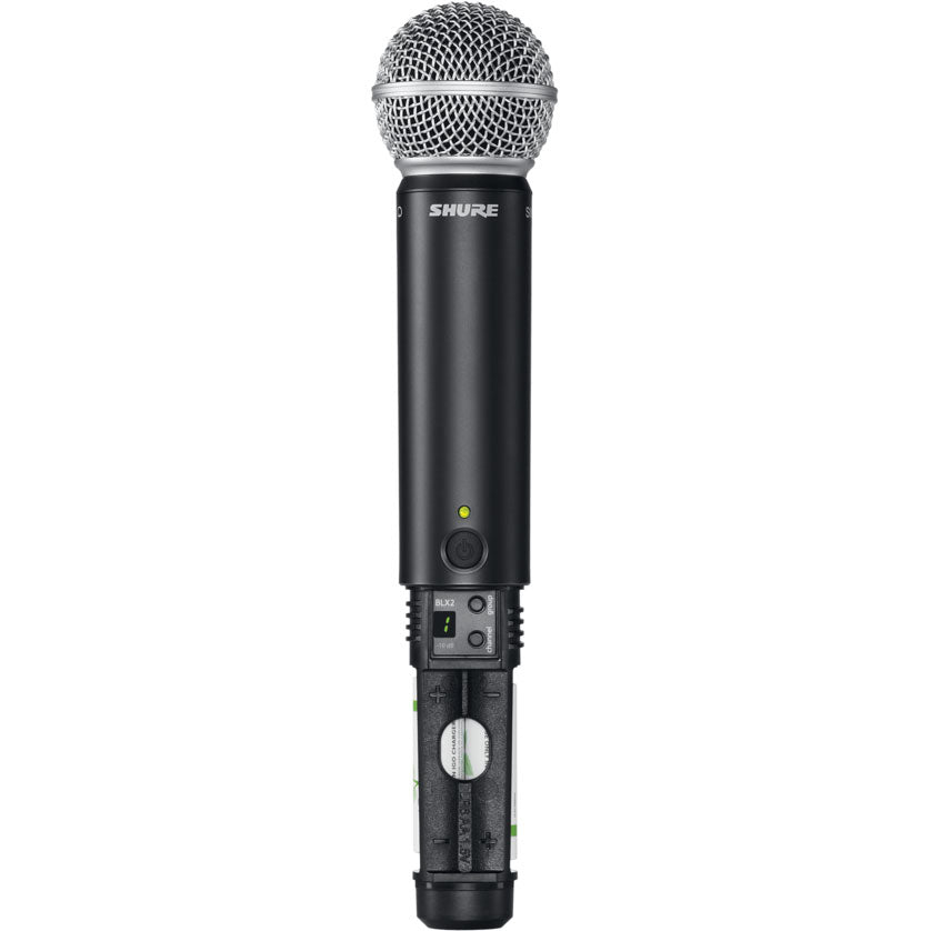 Shure BLX288/SM58 Dual-Channel Wireless Handheld Microphone System with SM58 Mics (H9: 512-542 MHz)