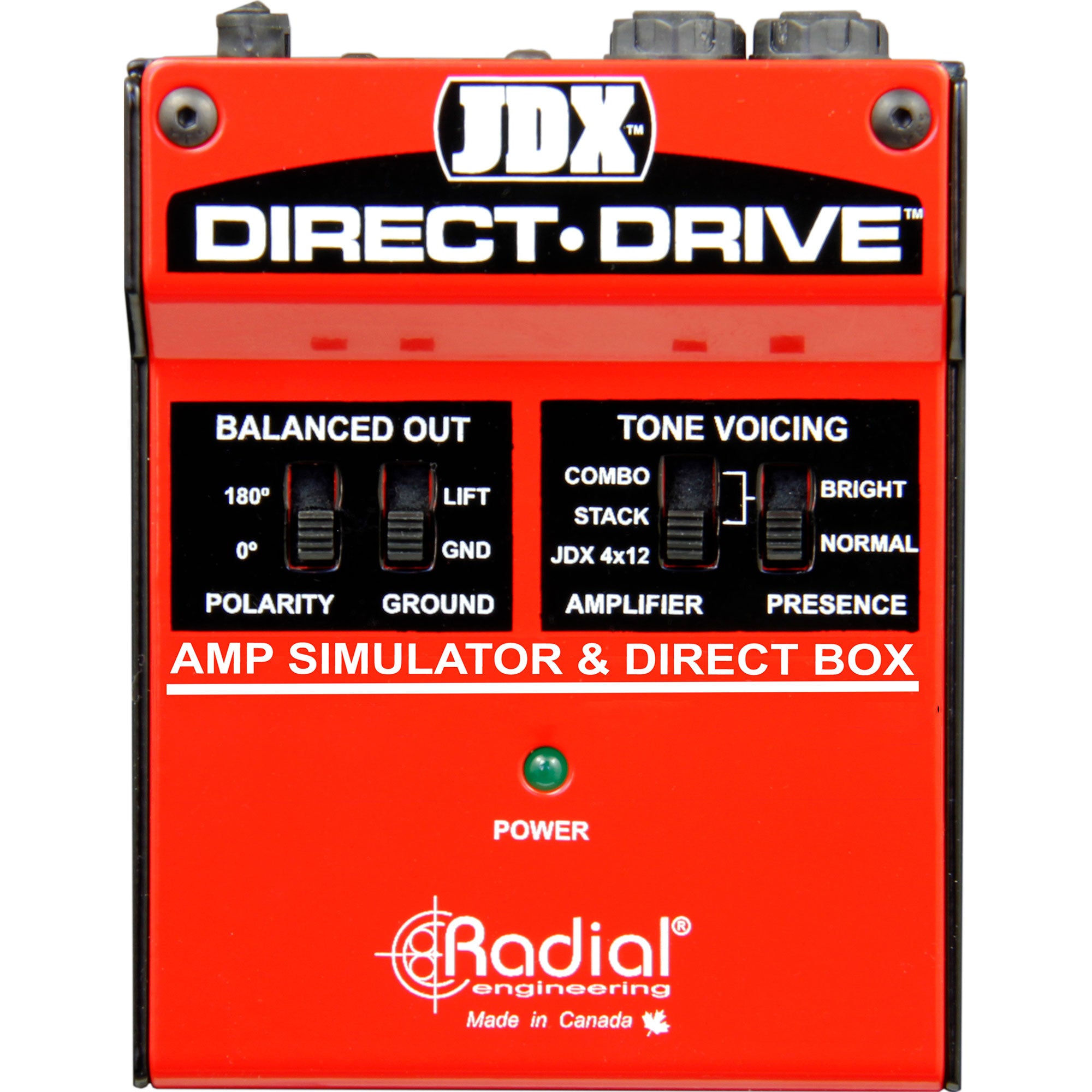 Radial Engineering JDX Direct Drive Amp Simulator and DI Box