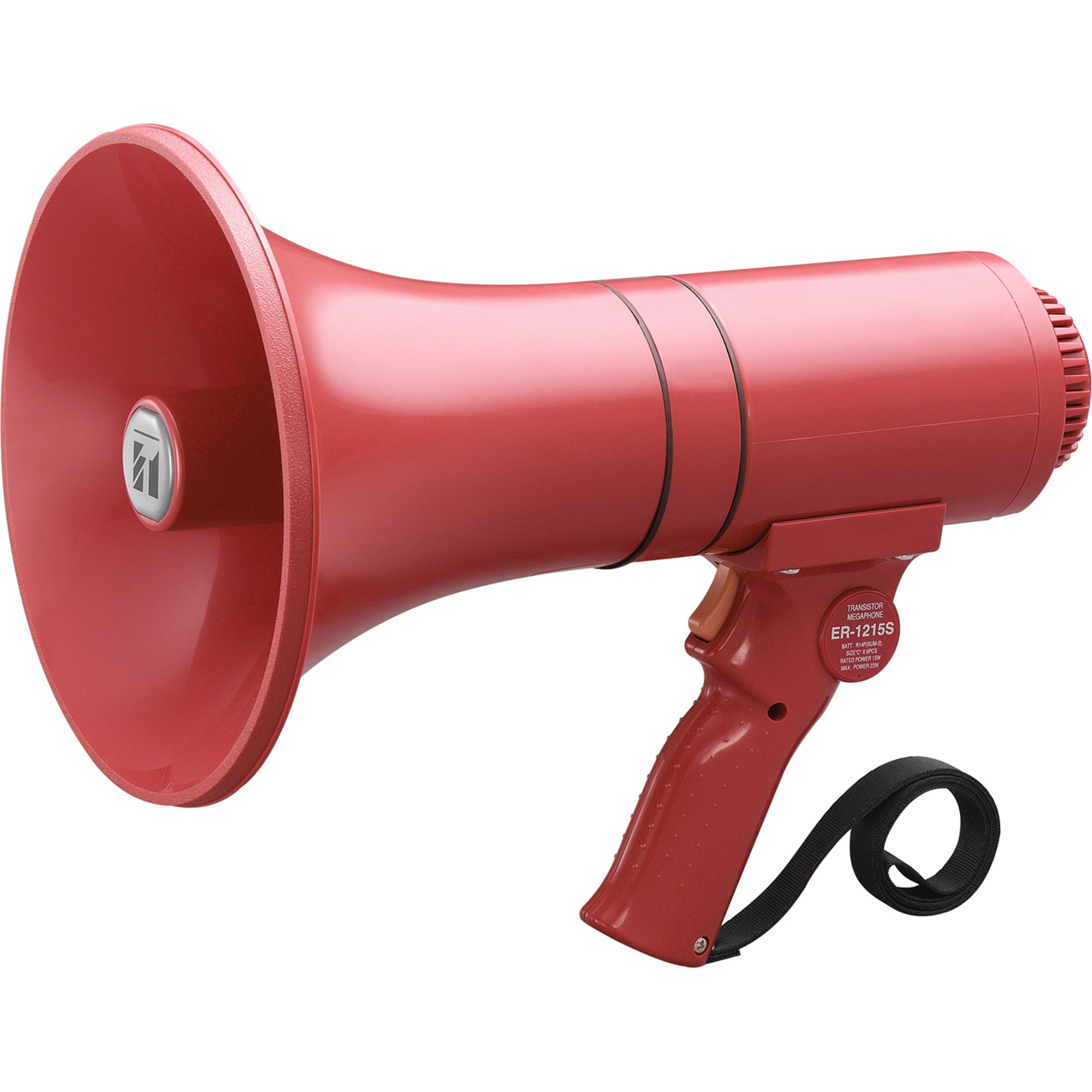 Toa Electronics ER-1215S 15W Handheld Megaphone with Siren (Red)