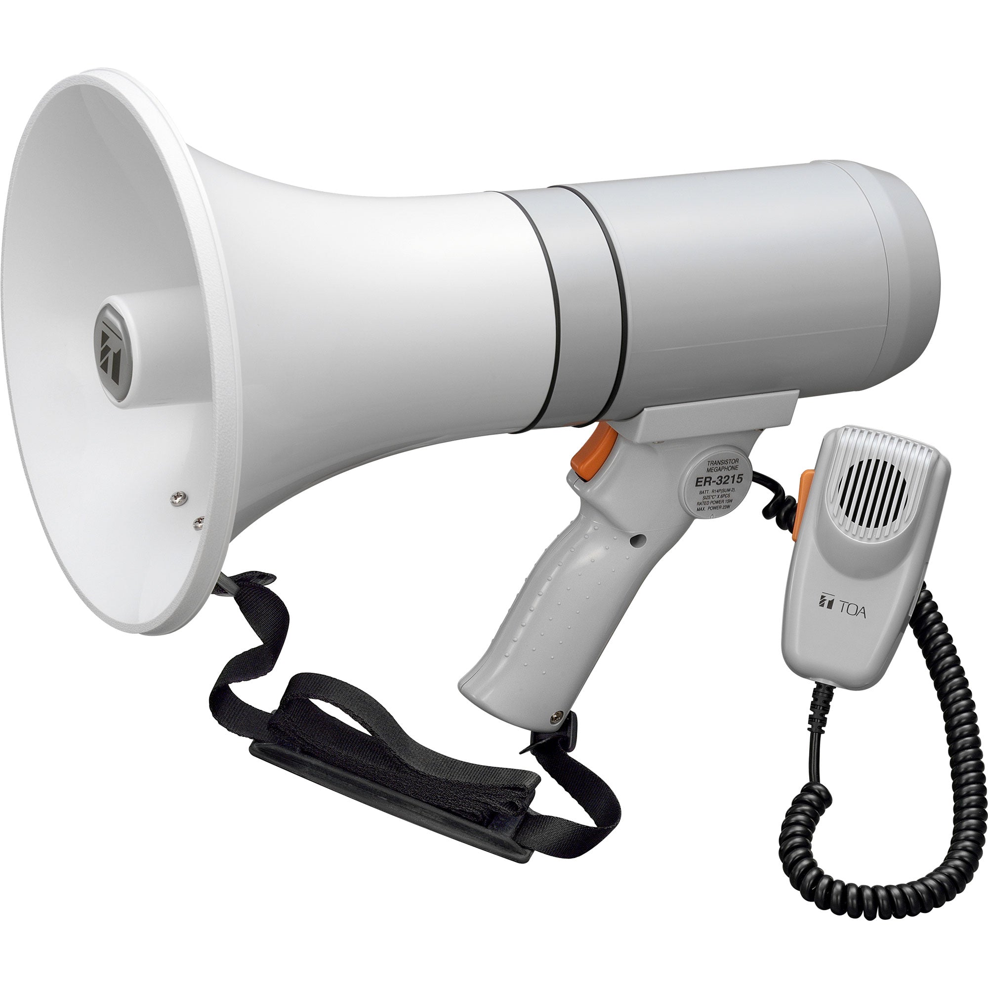 Toa Electronics ER-3215 15W Handheld Megaphone with Detachable Microphone (Grey)