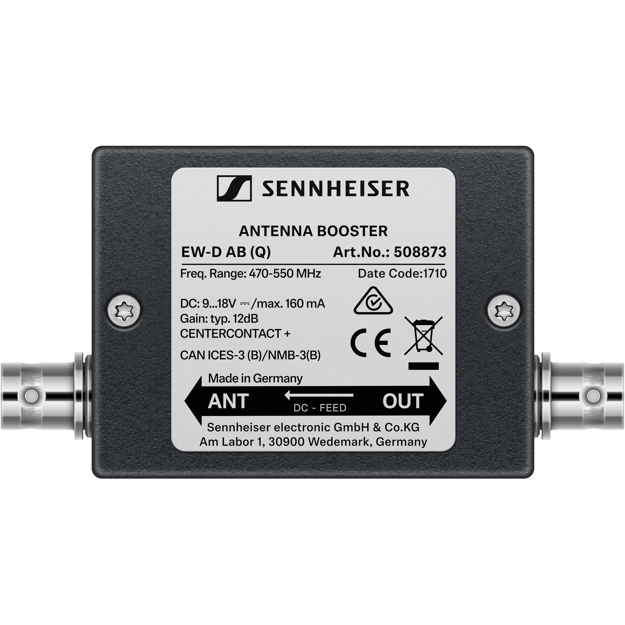 Sennheiser EW-D AB Inline Antenna Booster (Q: 470-550 MHz)