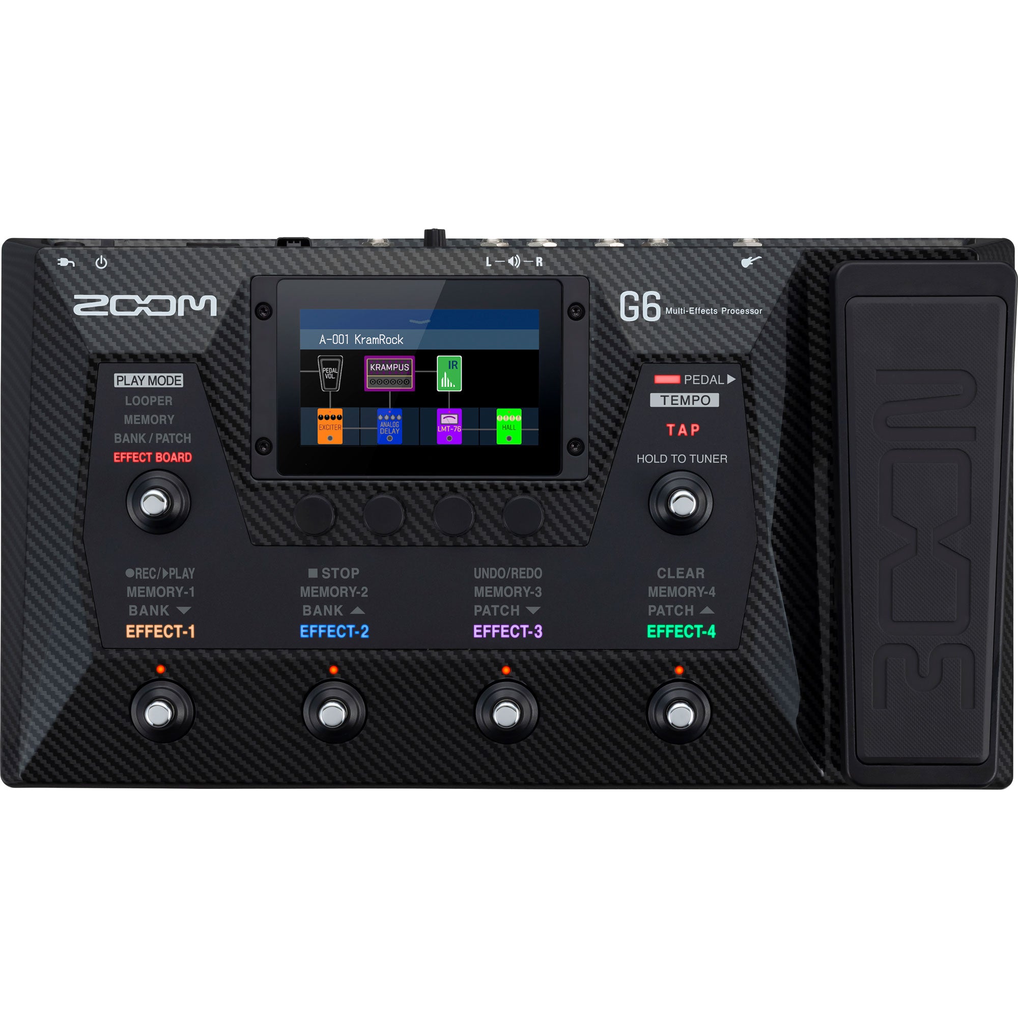 Zoom G6 Multi-Effects Processor Pedal for Guitarists