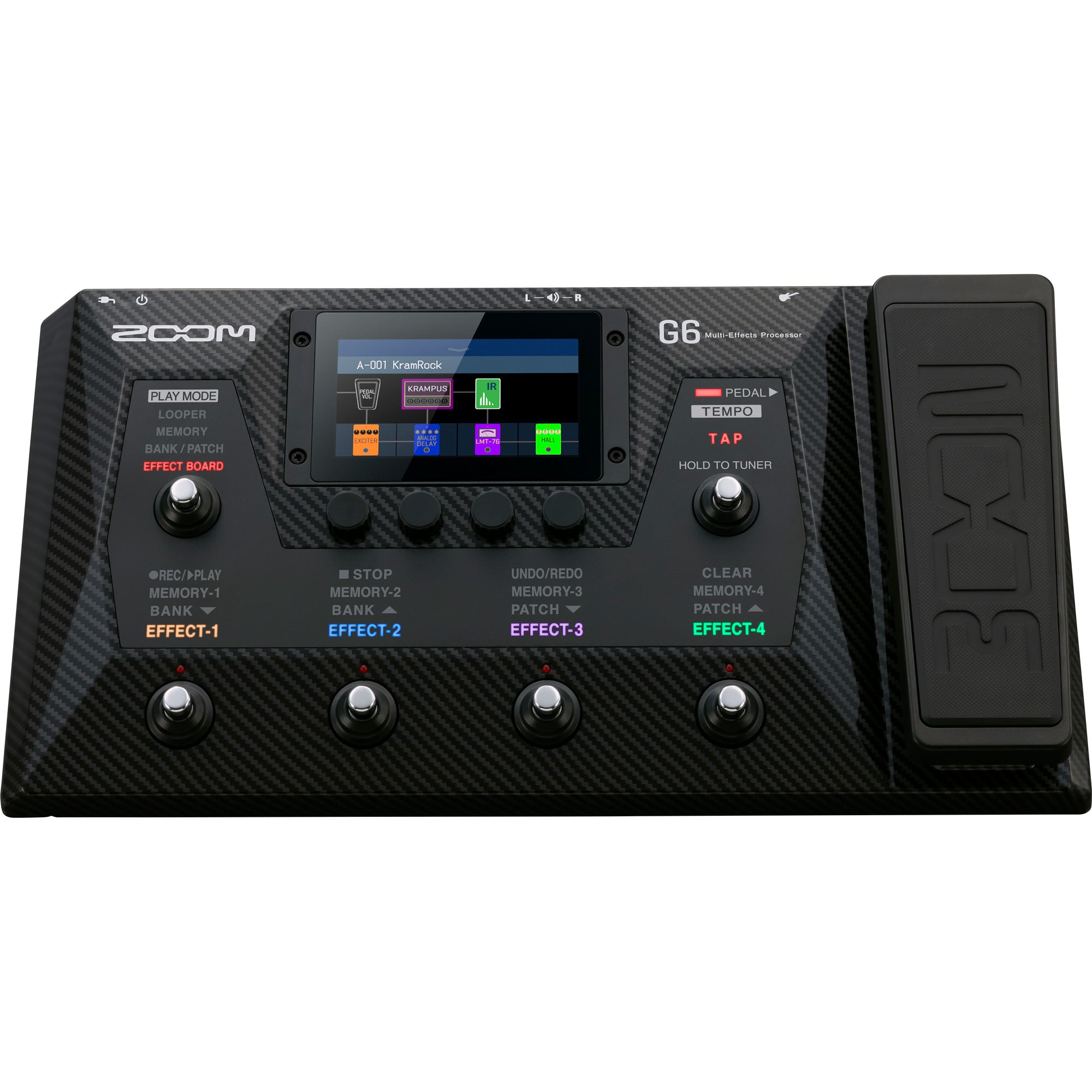 Zoom G6 Multi-Effects Processor Pedal for Guitarists