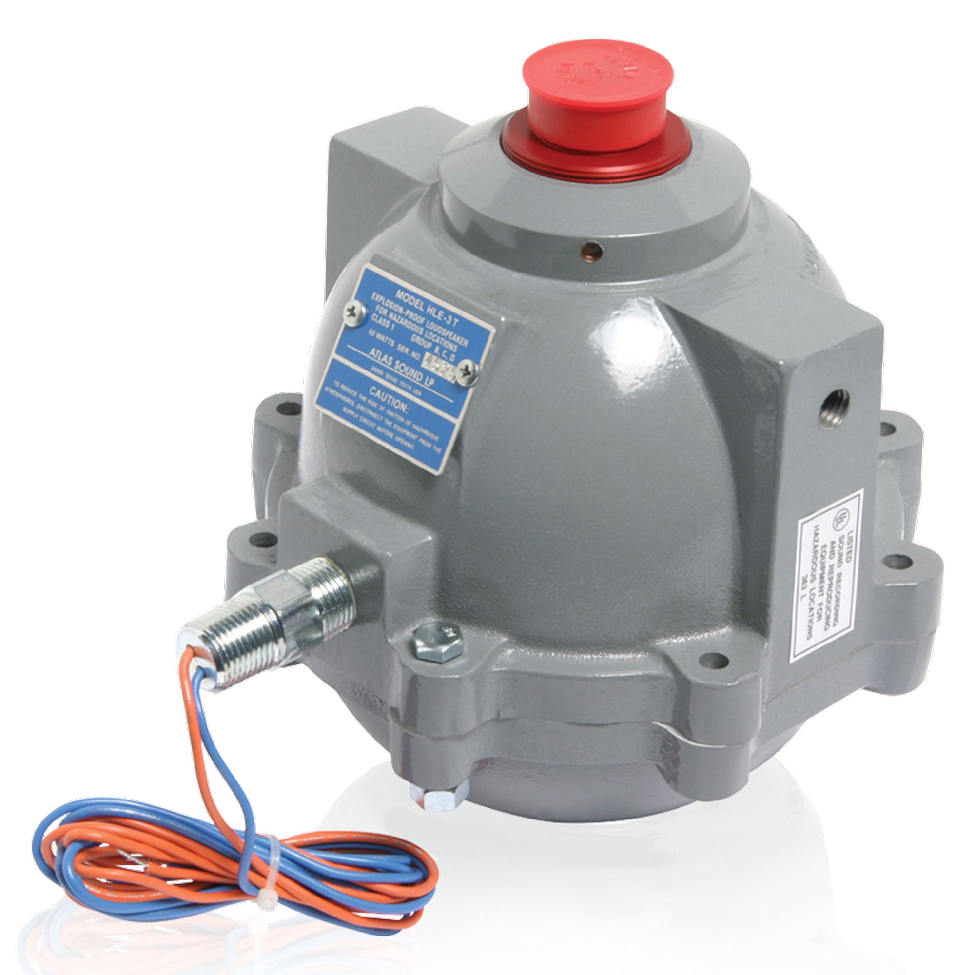 AtlasIED HLE-3 UL Listed 16 Ohm Explosion-Proof Driver for Use in Hydrogen Environments